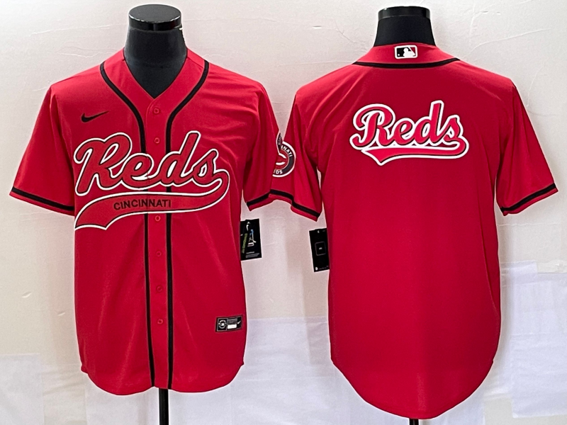 Men's Cincinnati Reds Red Replica Team Jerseys Joint Edition