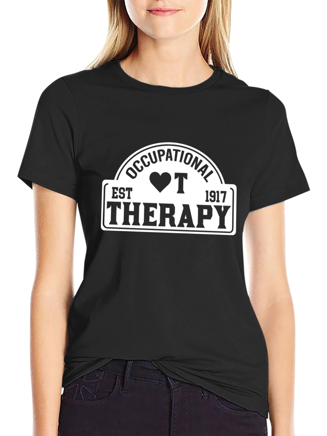 Occupational Therapy Shirt Est. 1917 Black