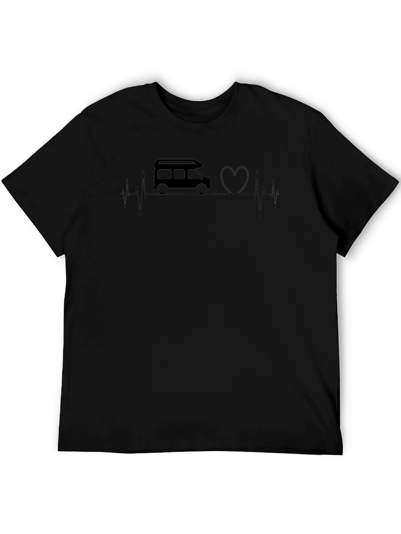 Camper Van Heartbeat Graphic Tee - Unisex