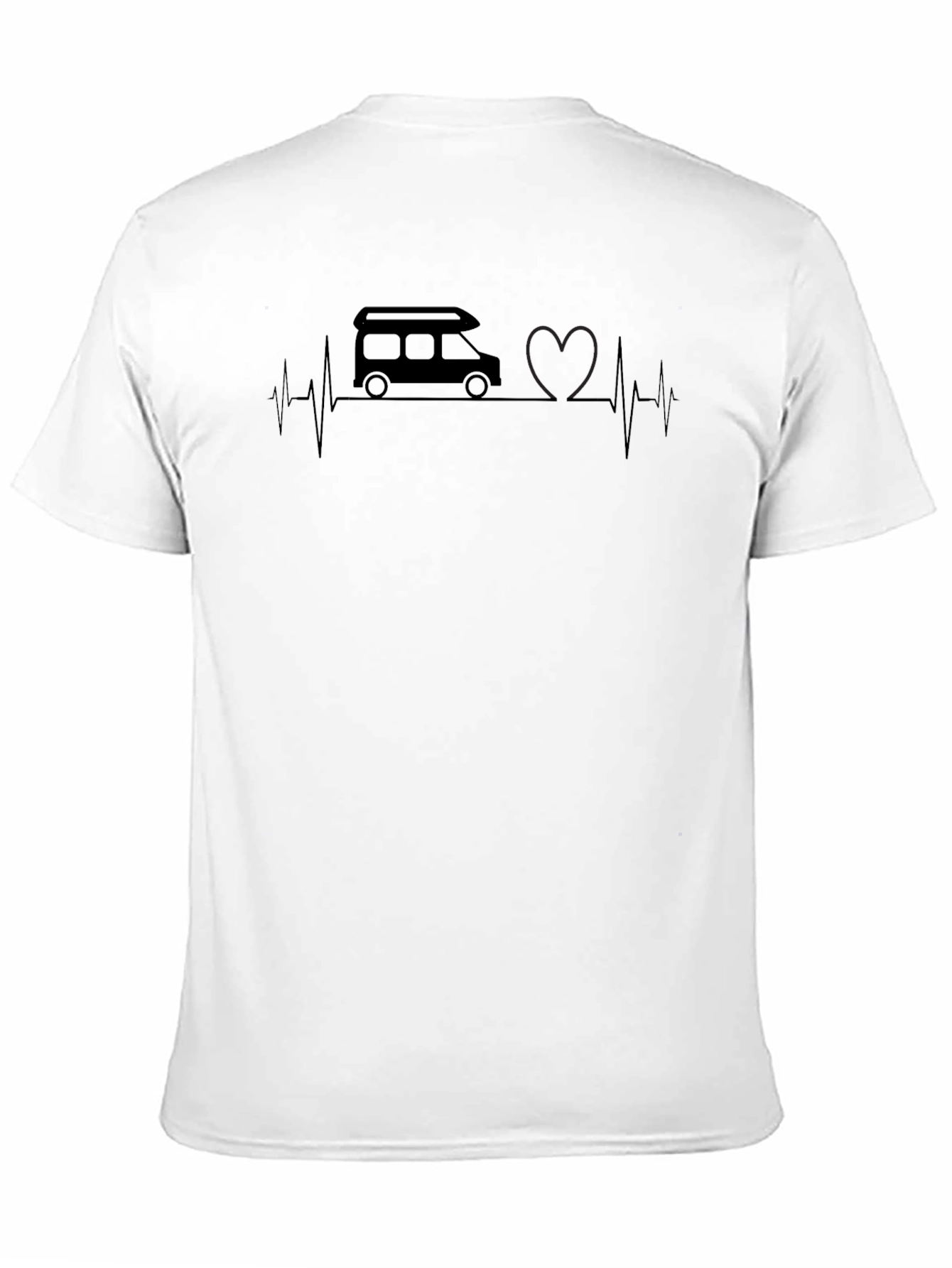 Camper Van Heartbeat Graphic Tee - Unisex