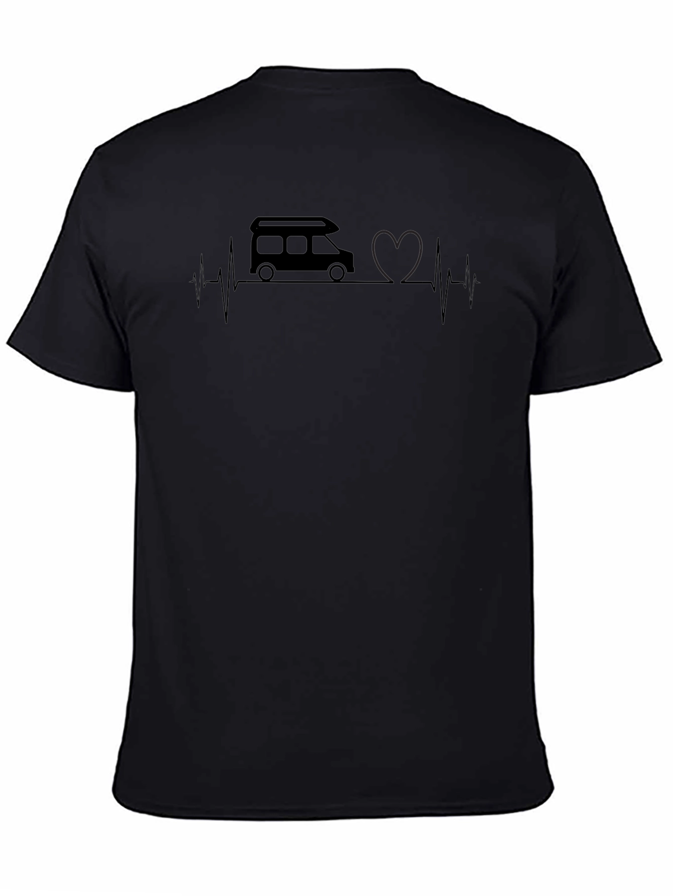 Camper Van Heartbeat Graphic Tee - Unisex
