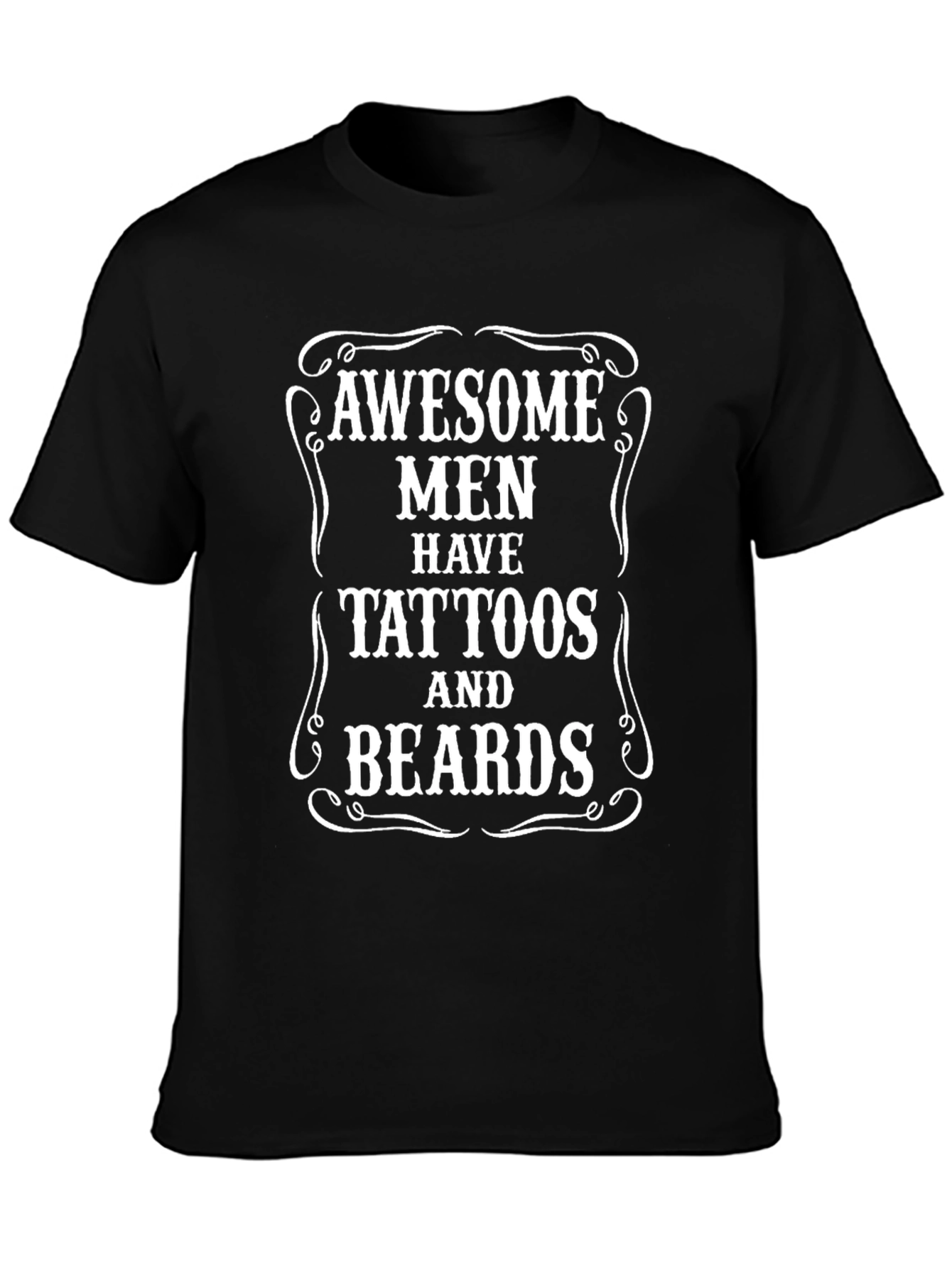Awesome Men Tattoos and Beards Graphic T-Shirt
