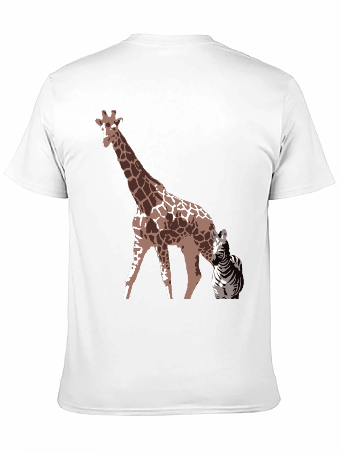 Giraffe & Zebra Graphic Tee - Unique Animal Print