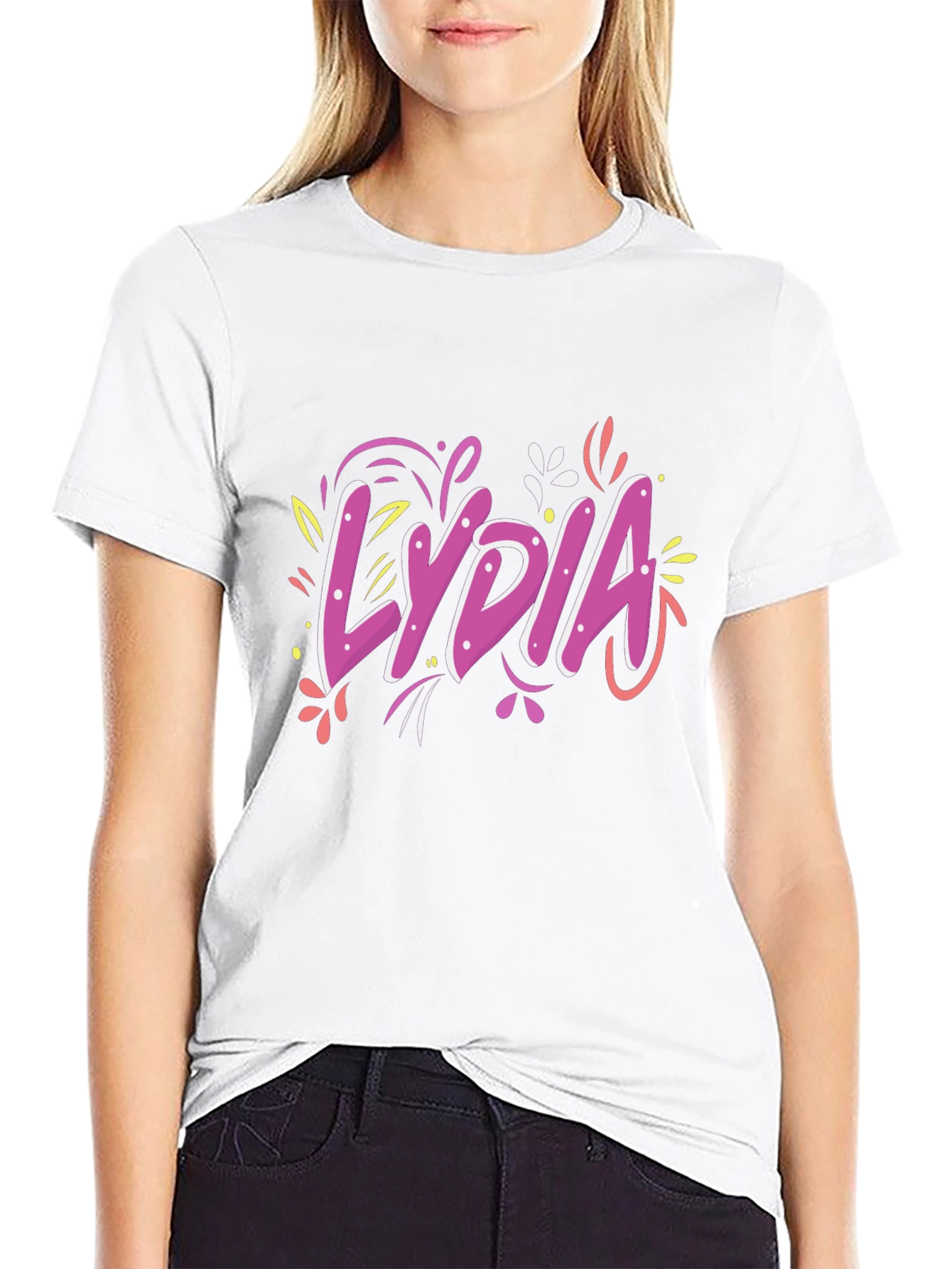 Lydia Custom Name Graphic T-Shirt