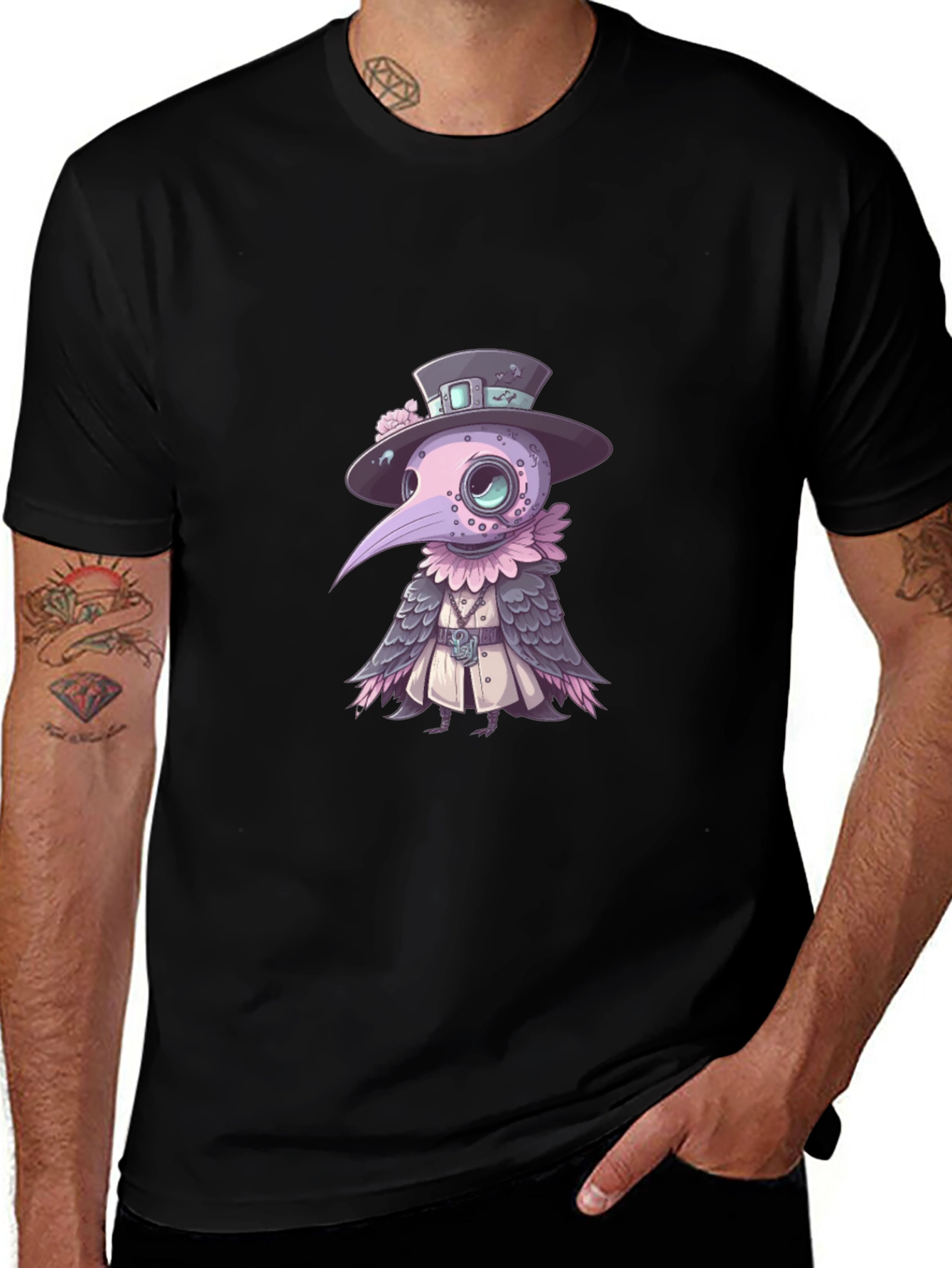 Plague Doctor Pigeon T-Shirt