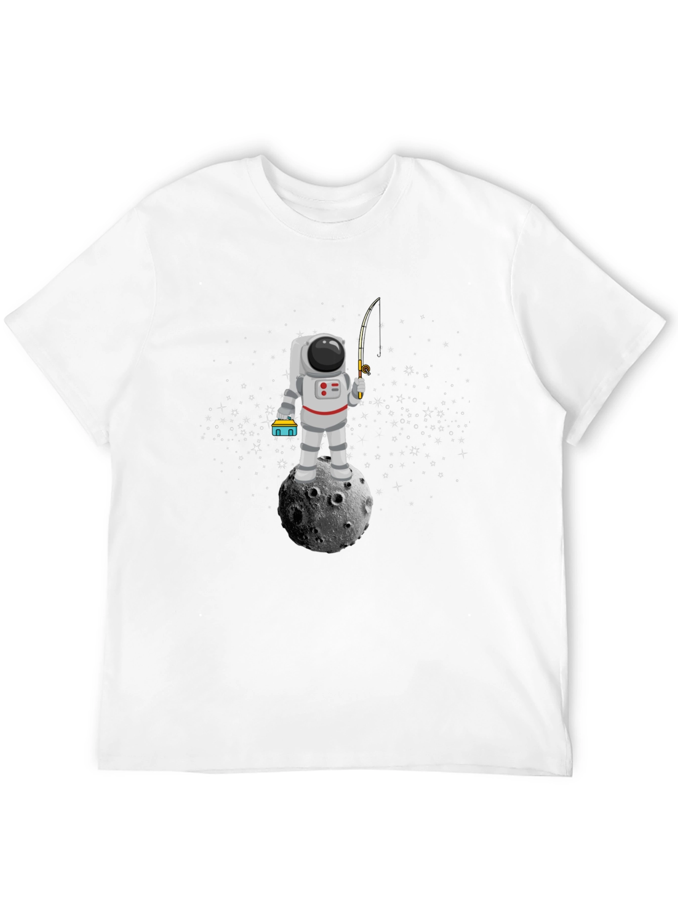 Astronaut Fishing on Moon T-Shirt