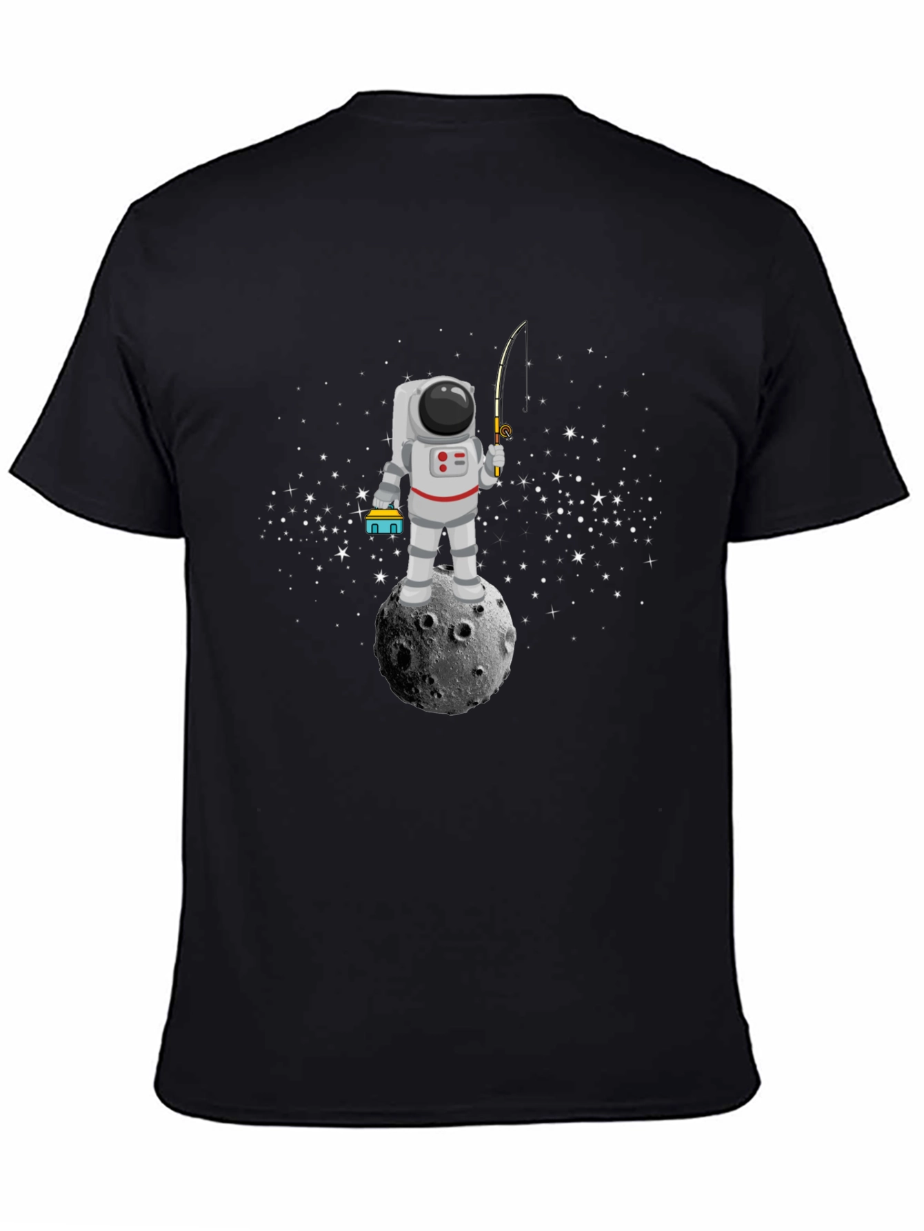 Astronaut Fishing on Moon T-Shirt