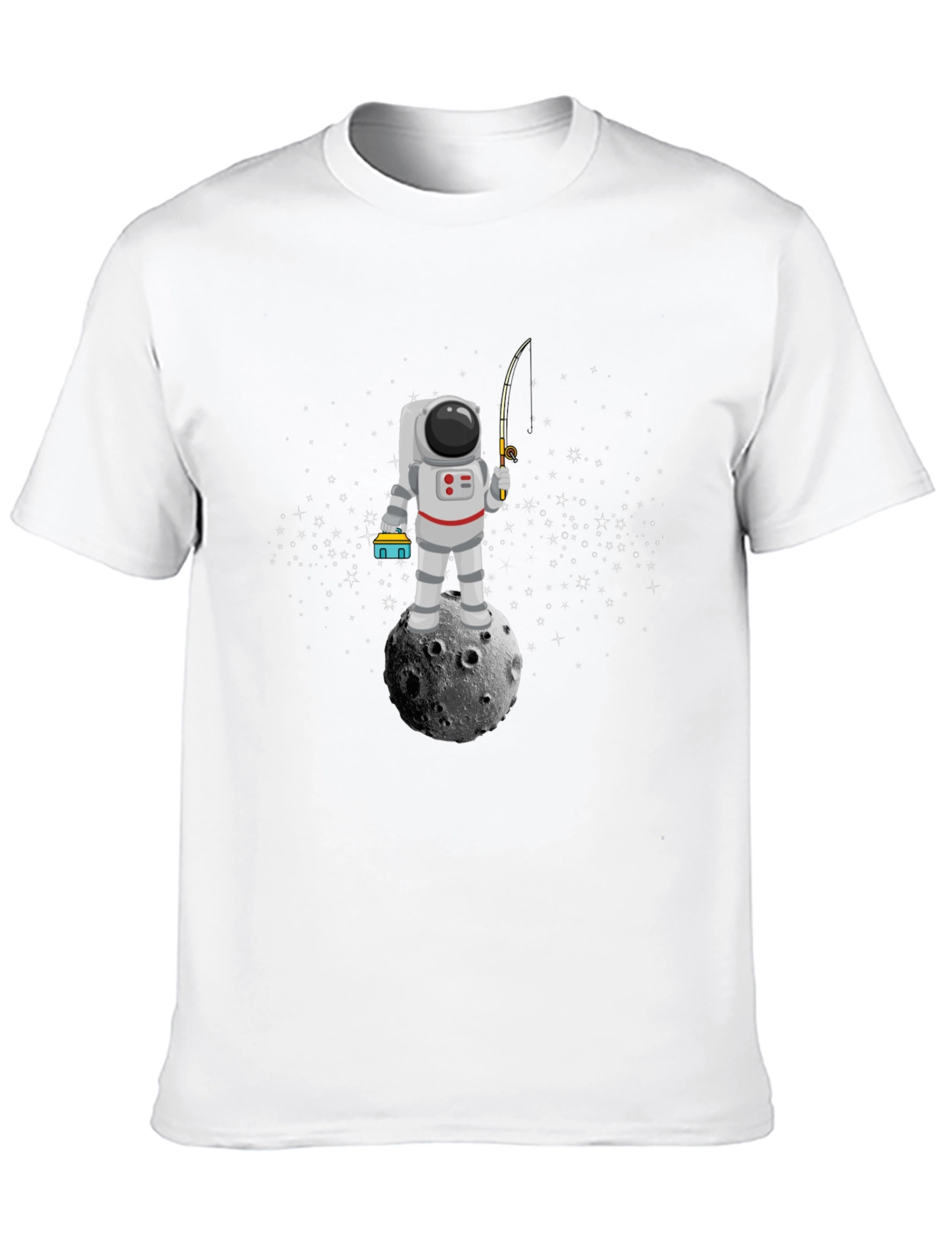 Astronaut Fishing on Moon T-Shirt