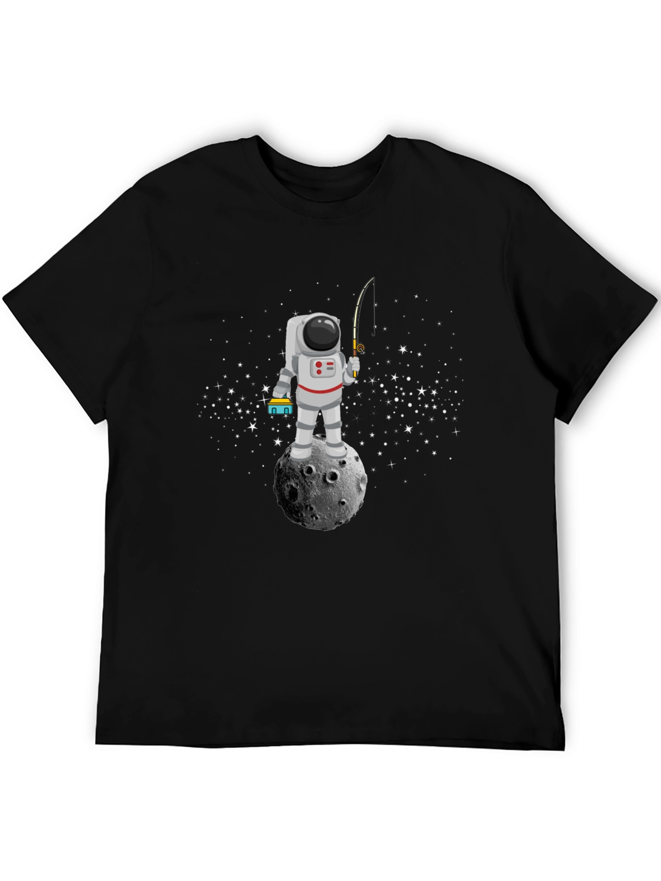 Astronaut Fishing on Moon T-Shirt