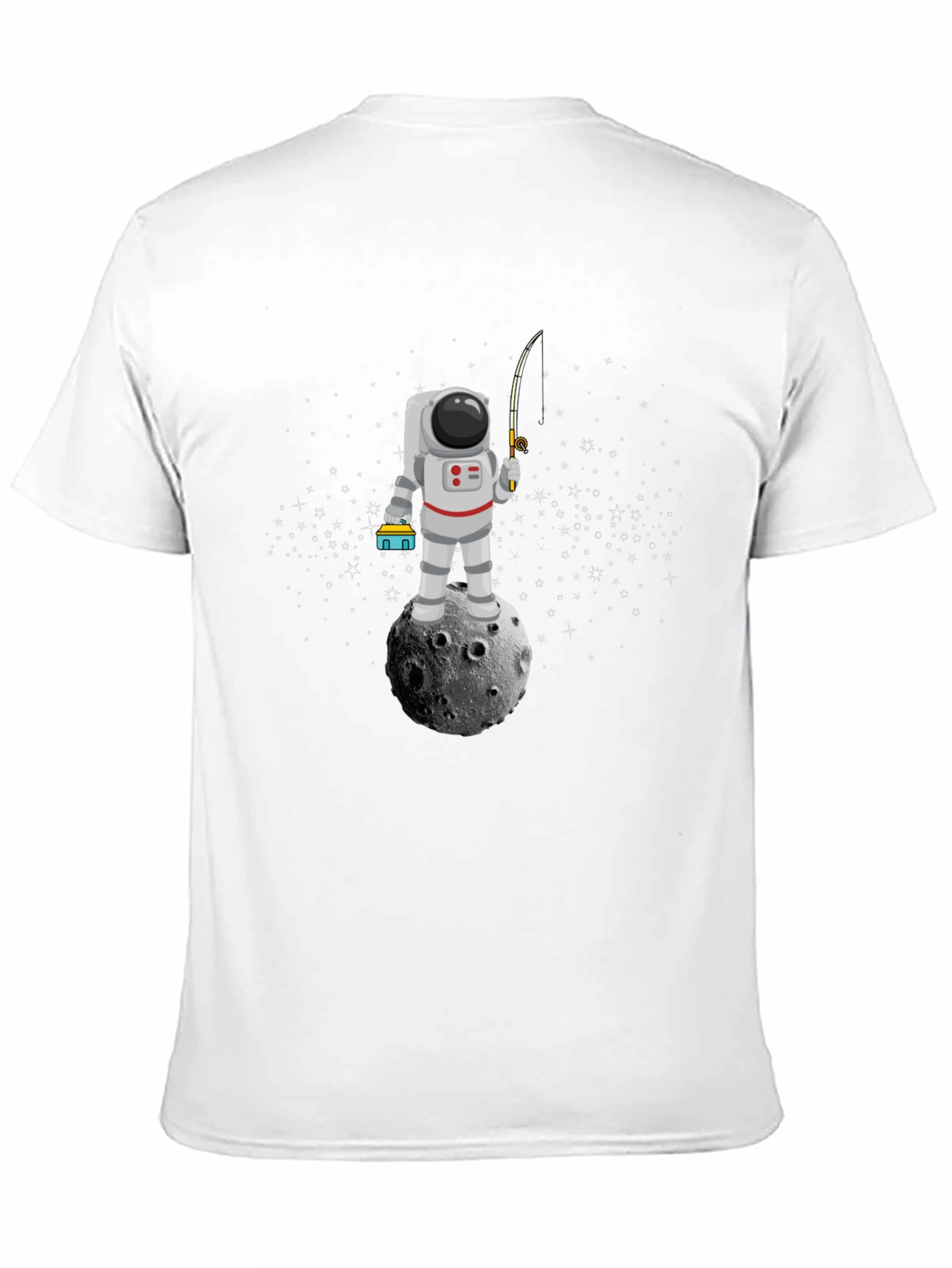 Astronaut Fishing on Moon T-Shirt