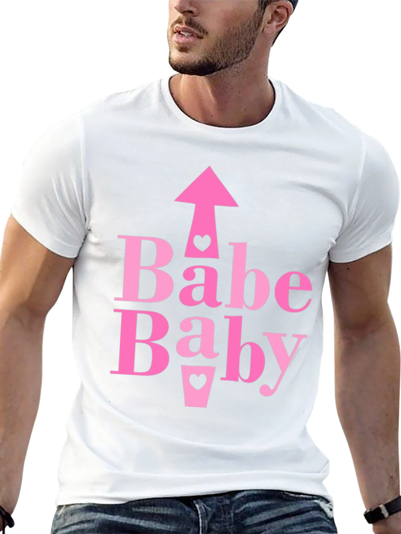 Babe Baby Pink Graphic Tee