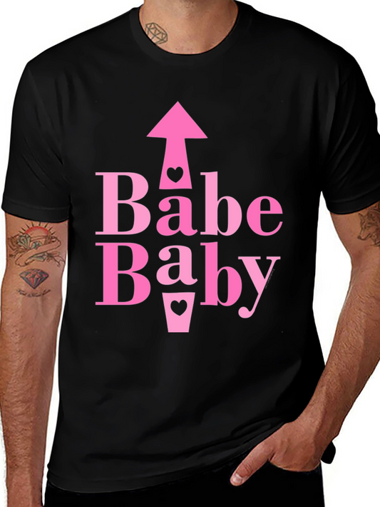 Babe Baby Pink Graphic Tee