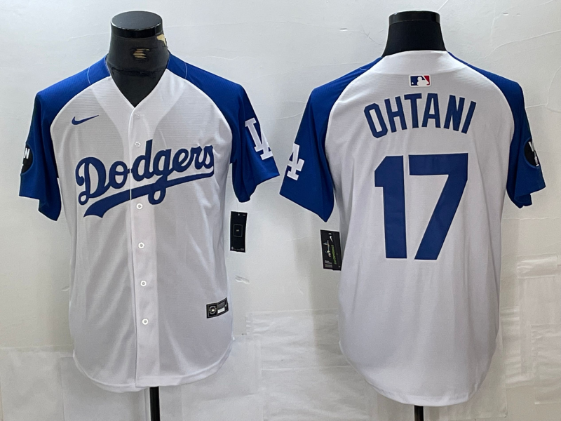 Men's Los Angeles Dodgers Shohei Ohtani White Limited Player Jerseys