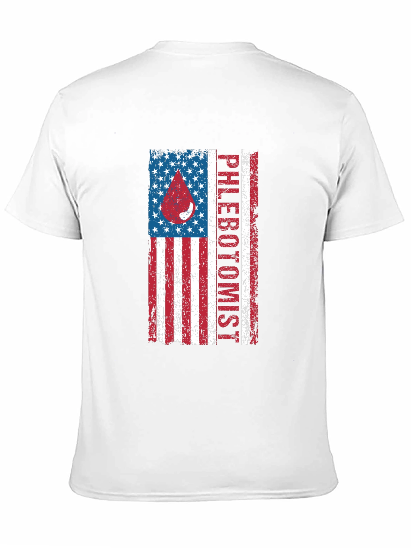 Phlebotomist American Flag T-Shirt