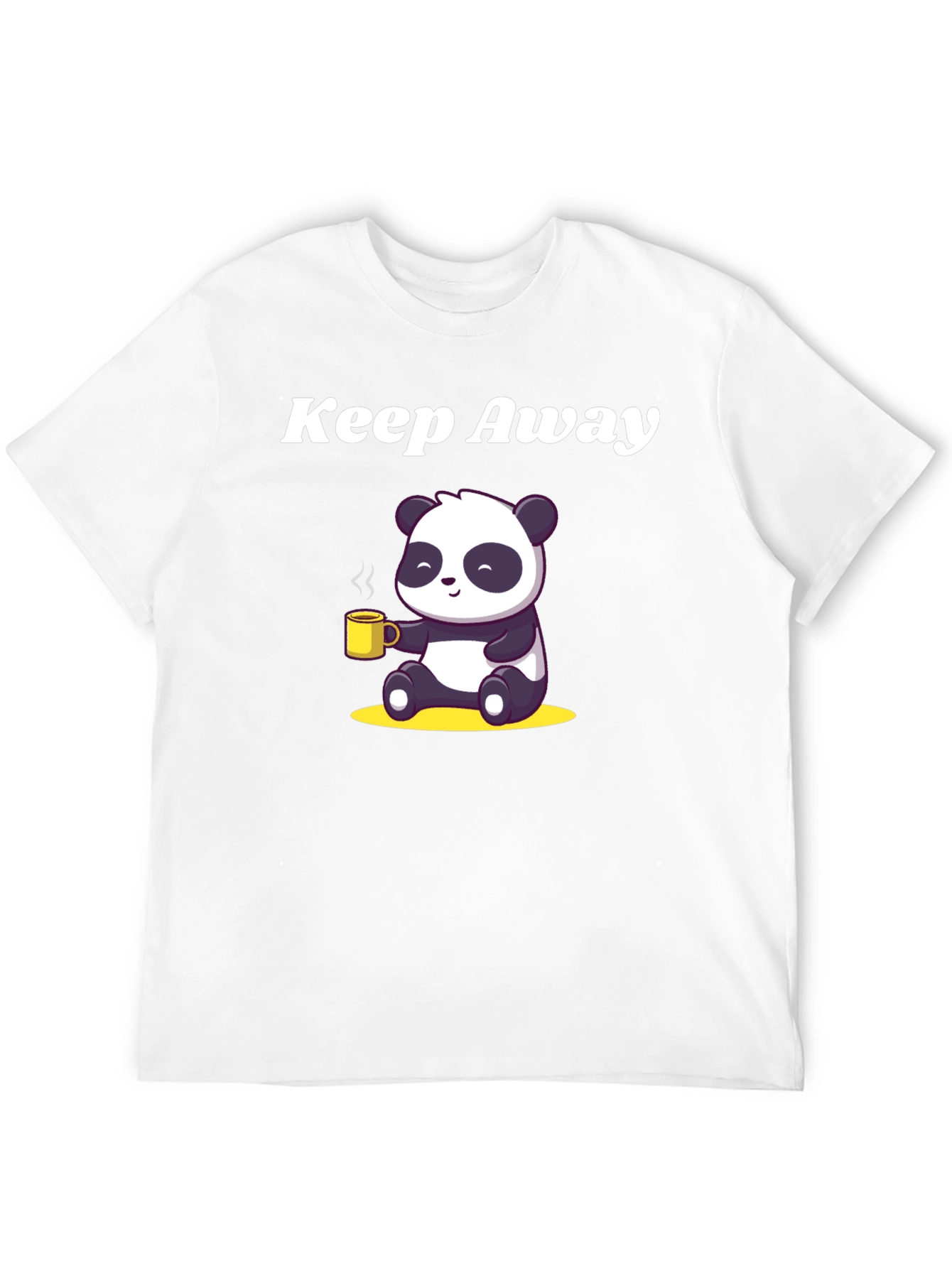 Keep Away Panda Graphic Tee - Black