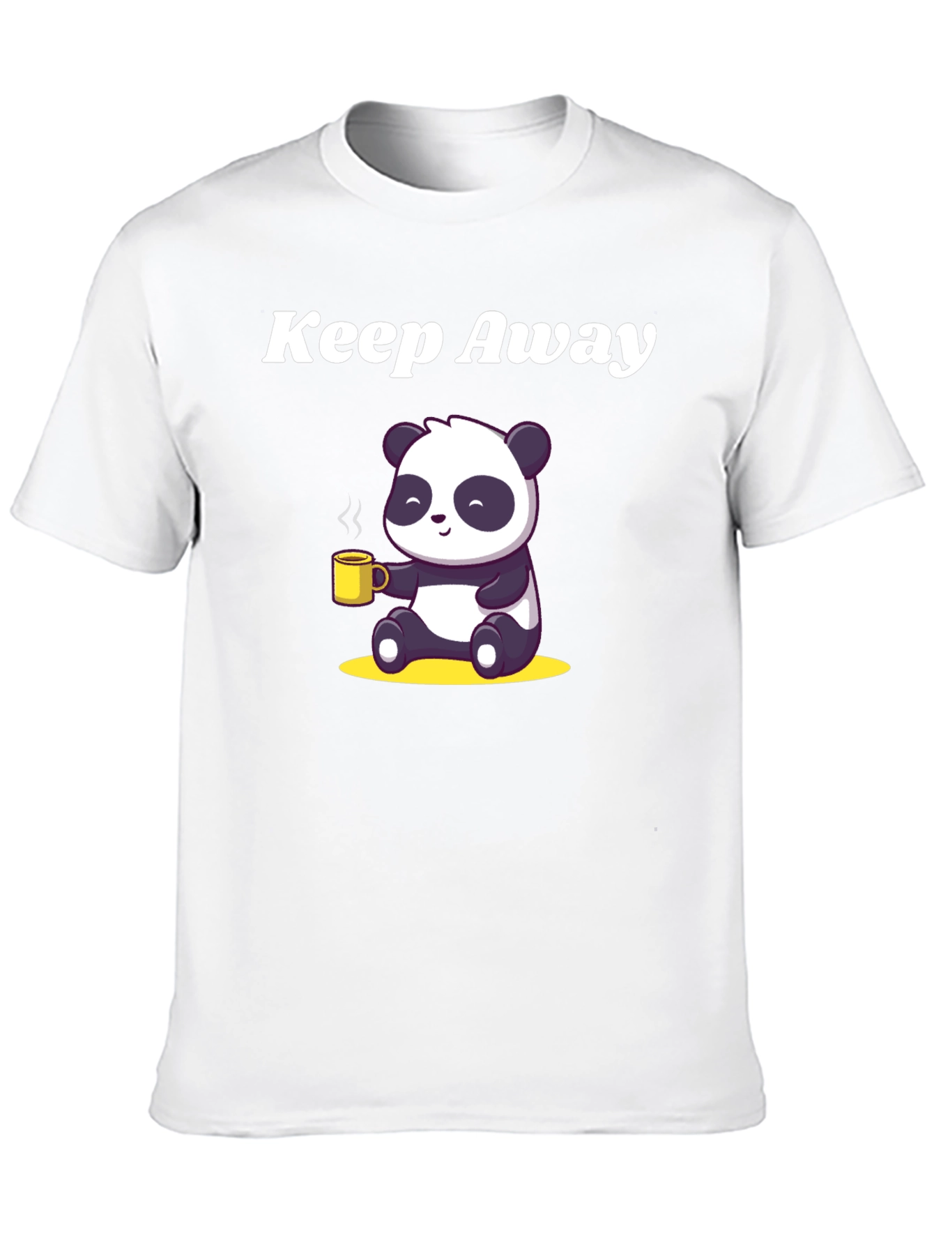 Keep Away Panda Graphic Tee - Black