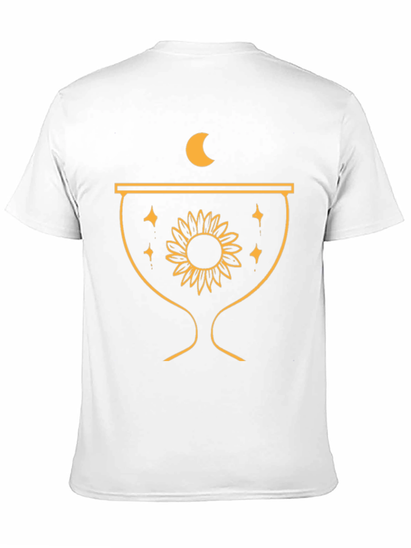Mystic Sunflower Graphic Tee - Black Cotton Comfort