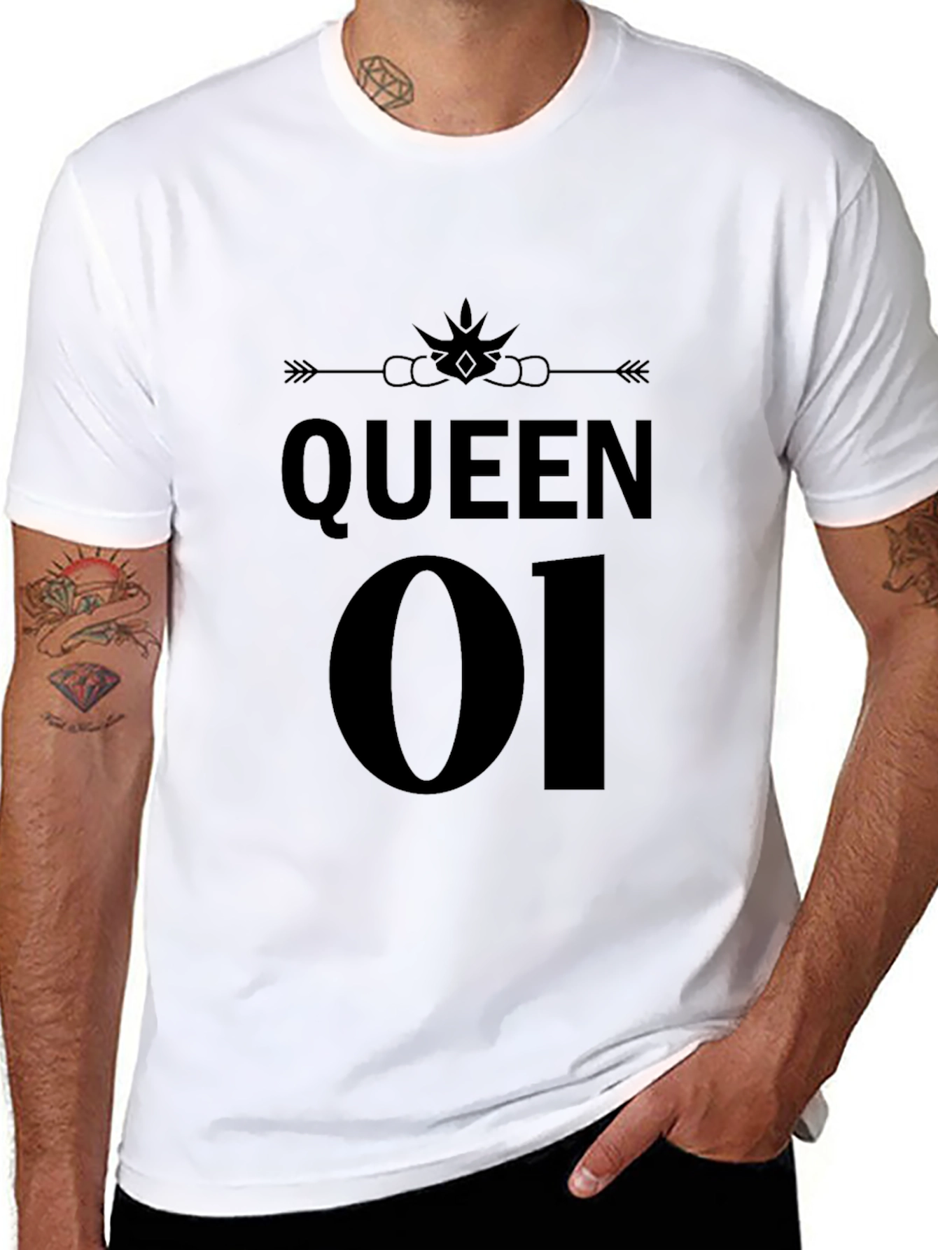 Queen 01 Graphic T-Shirt - Black Tee