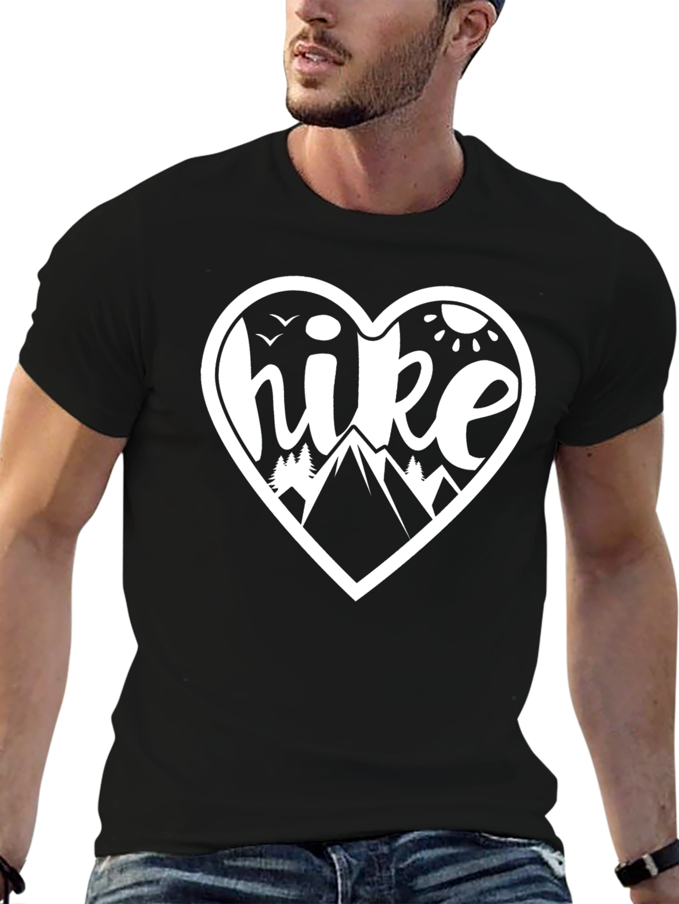 Hike Heart Graphic Tee - Adventure Awaits!