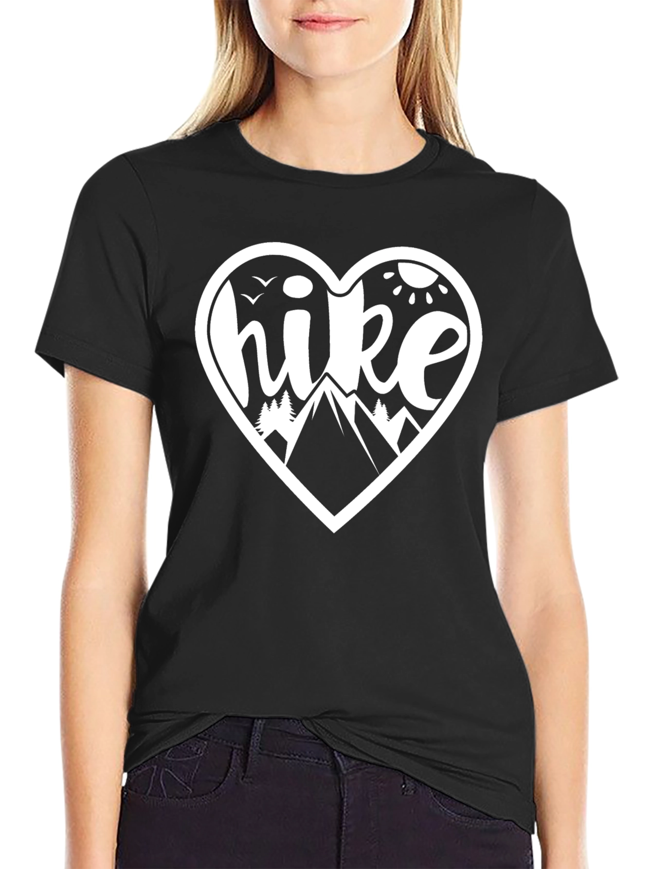 Hike Heart Graphic Tee - Adventure Awaits!