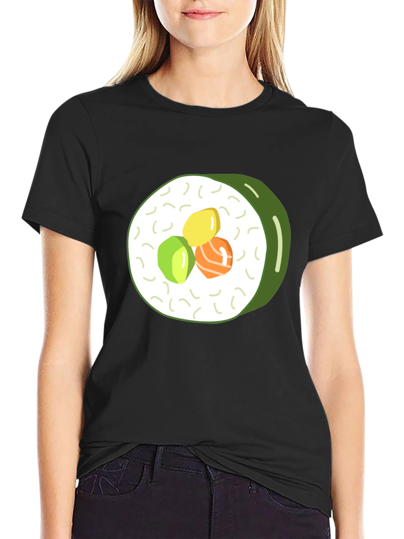 Sushi Roll Graphic Tee - Casual Comfort