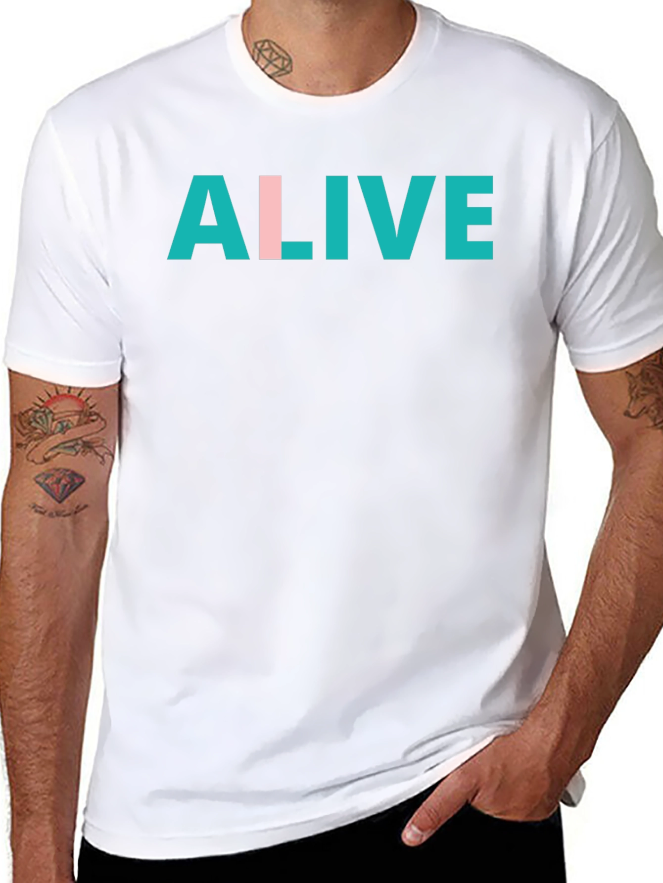 Alive Graphic T-Shirt - Trendy Casual Tee