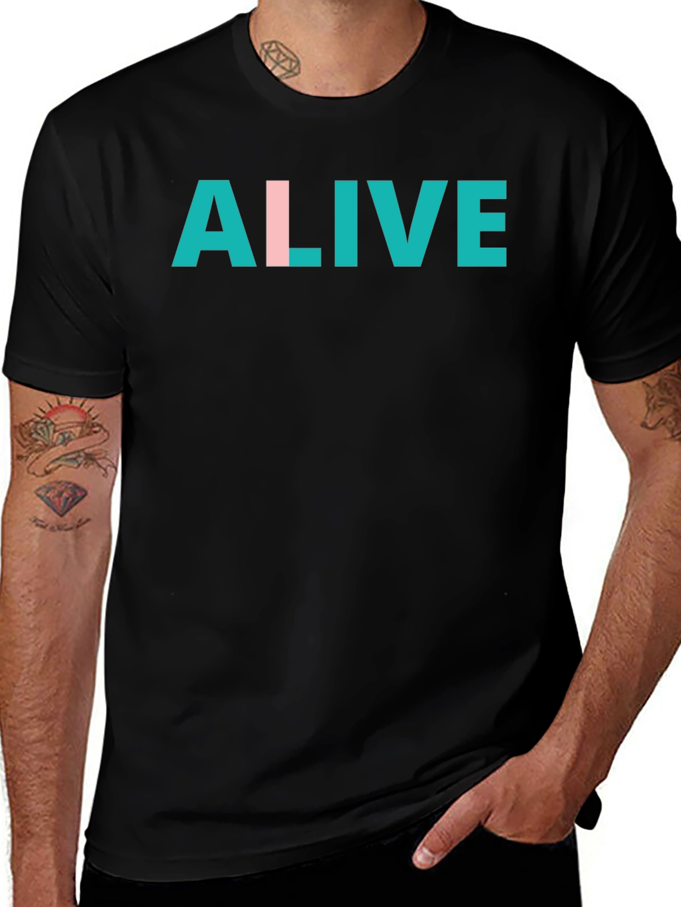 Alive Graphic T-Shirt - Trendy Casual Tee