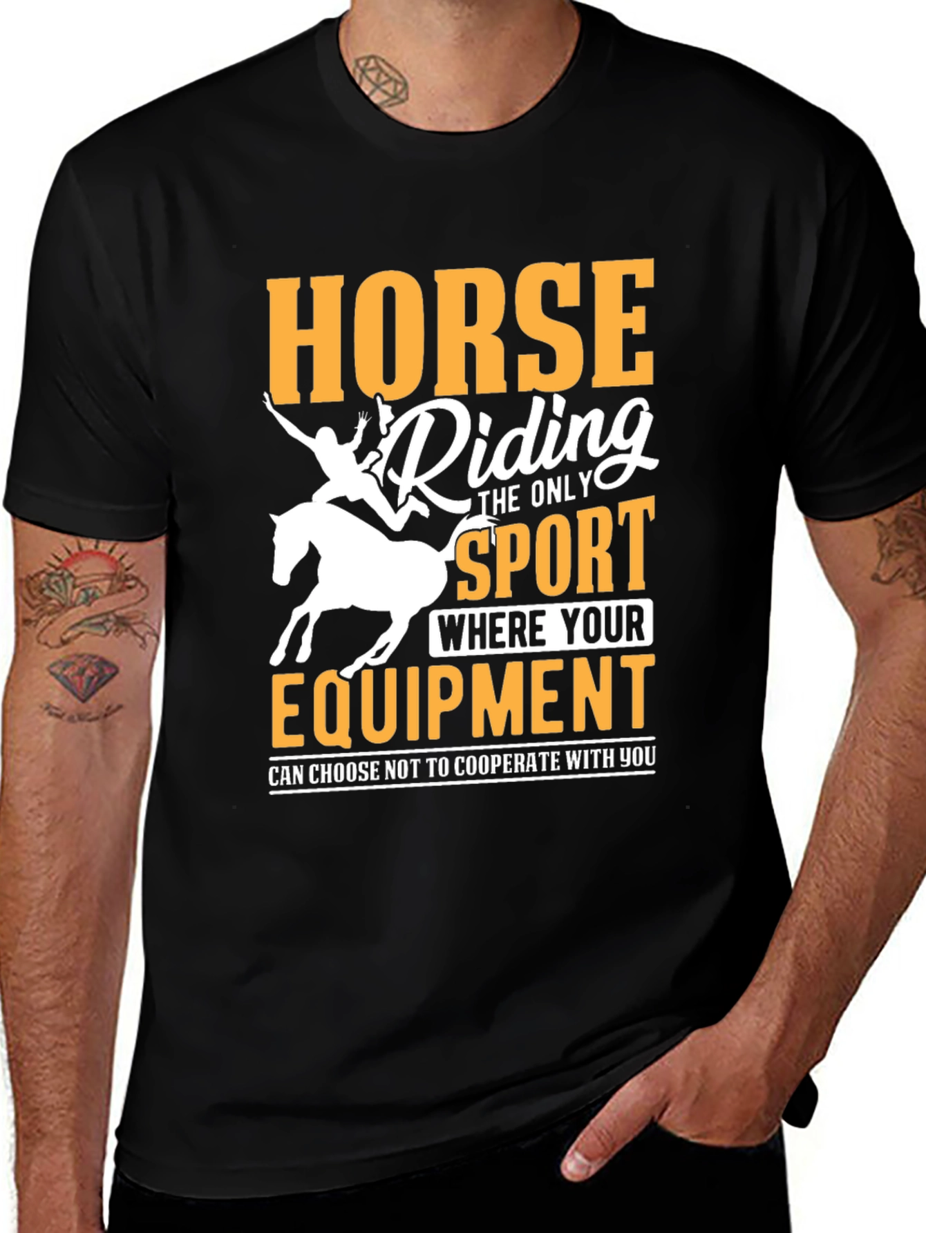 Horse Riding Funny Slogan T-Shirt
