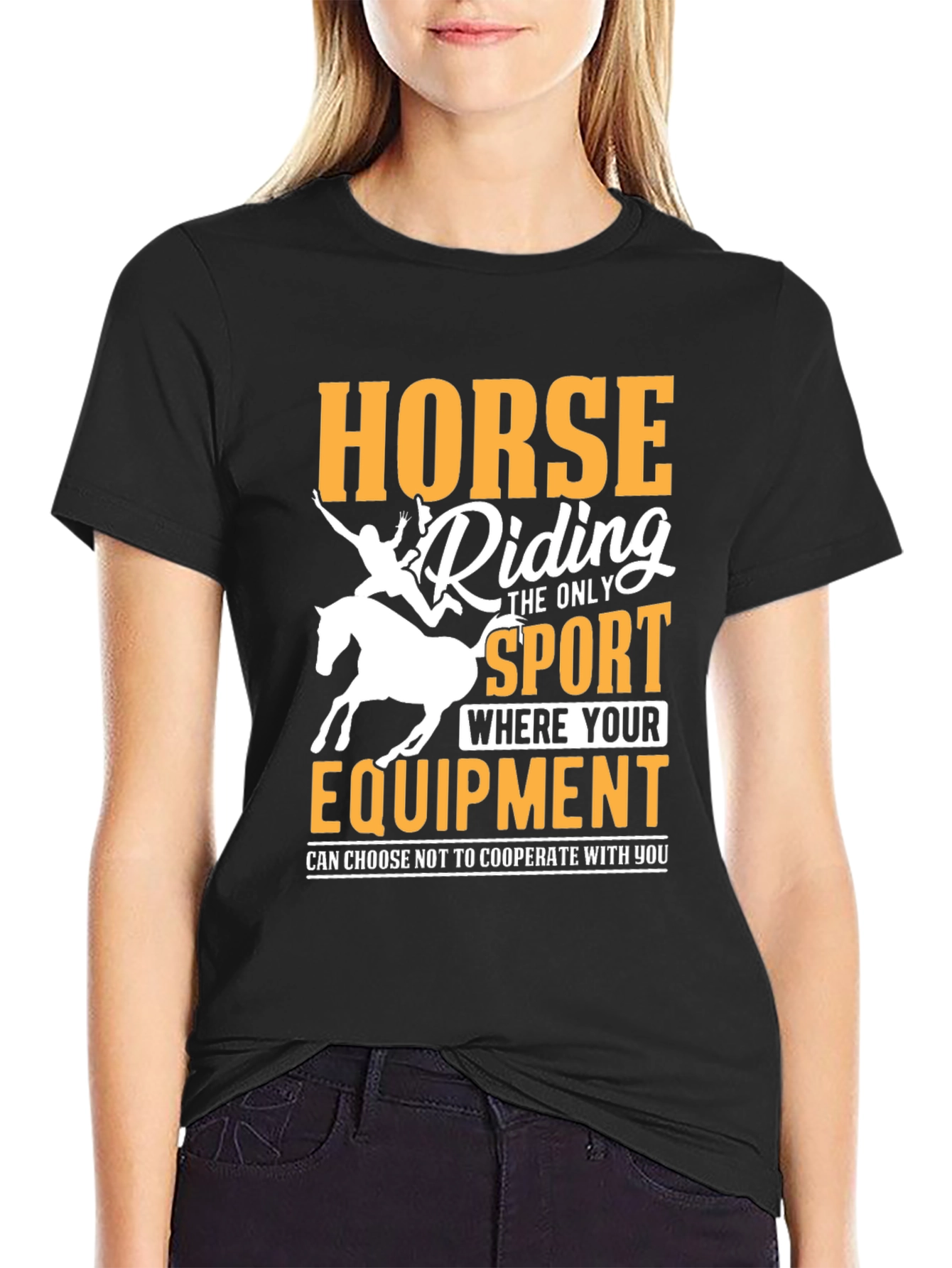Horse Riding Funny Slogan T-Shirt