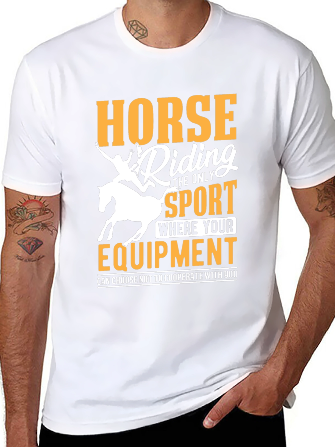 Horse Riding Funny Slogan T-Shirt