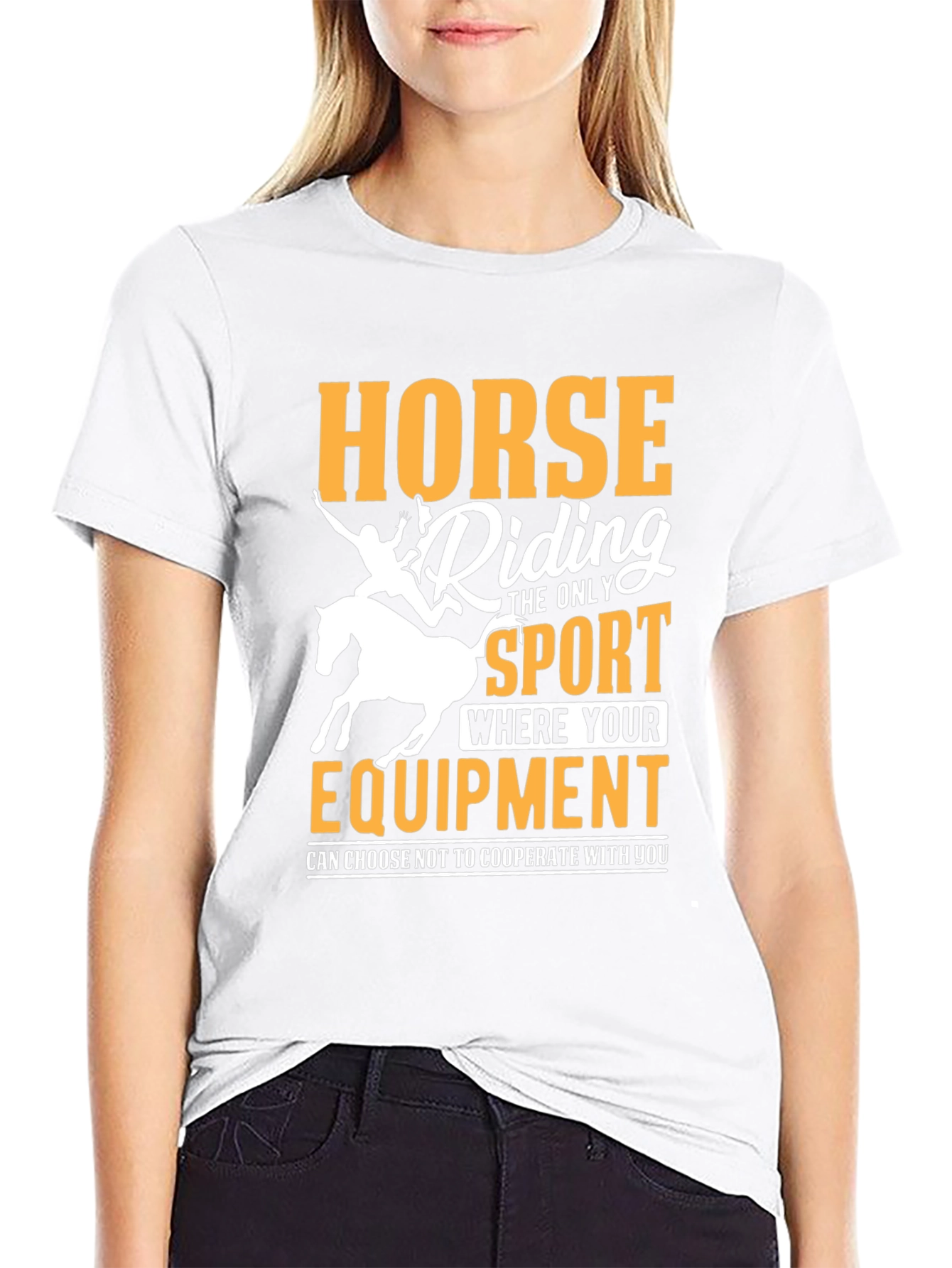 Horse Riding Funny Slogan T-Shirt
