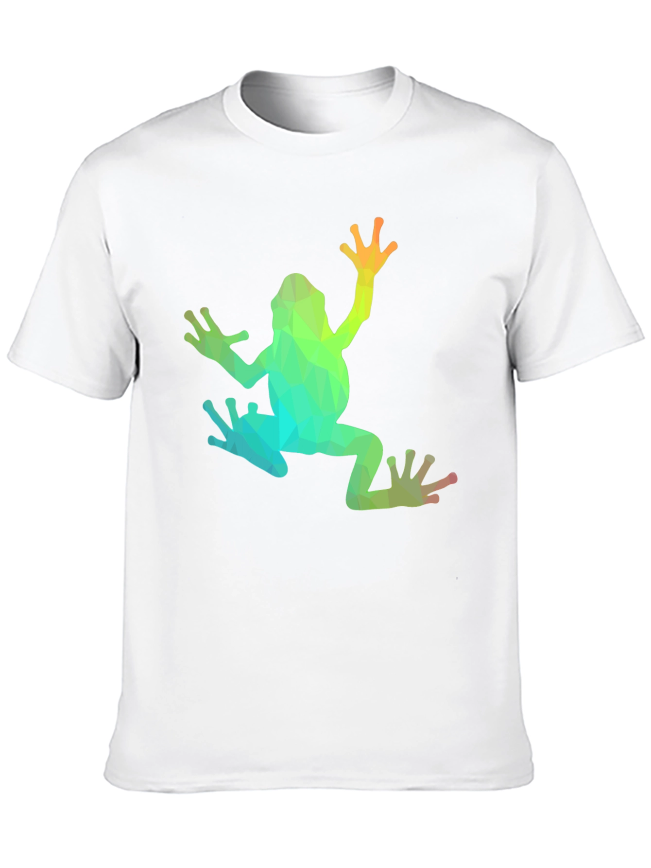 Geometric Frog Graphic T-Shirt - Black
