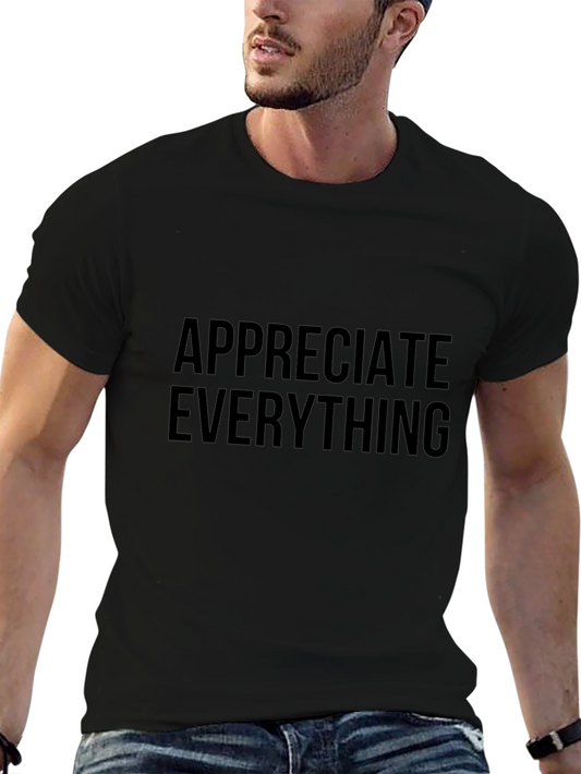 Appreciate Everything Graphic Tee - Black