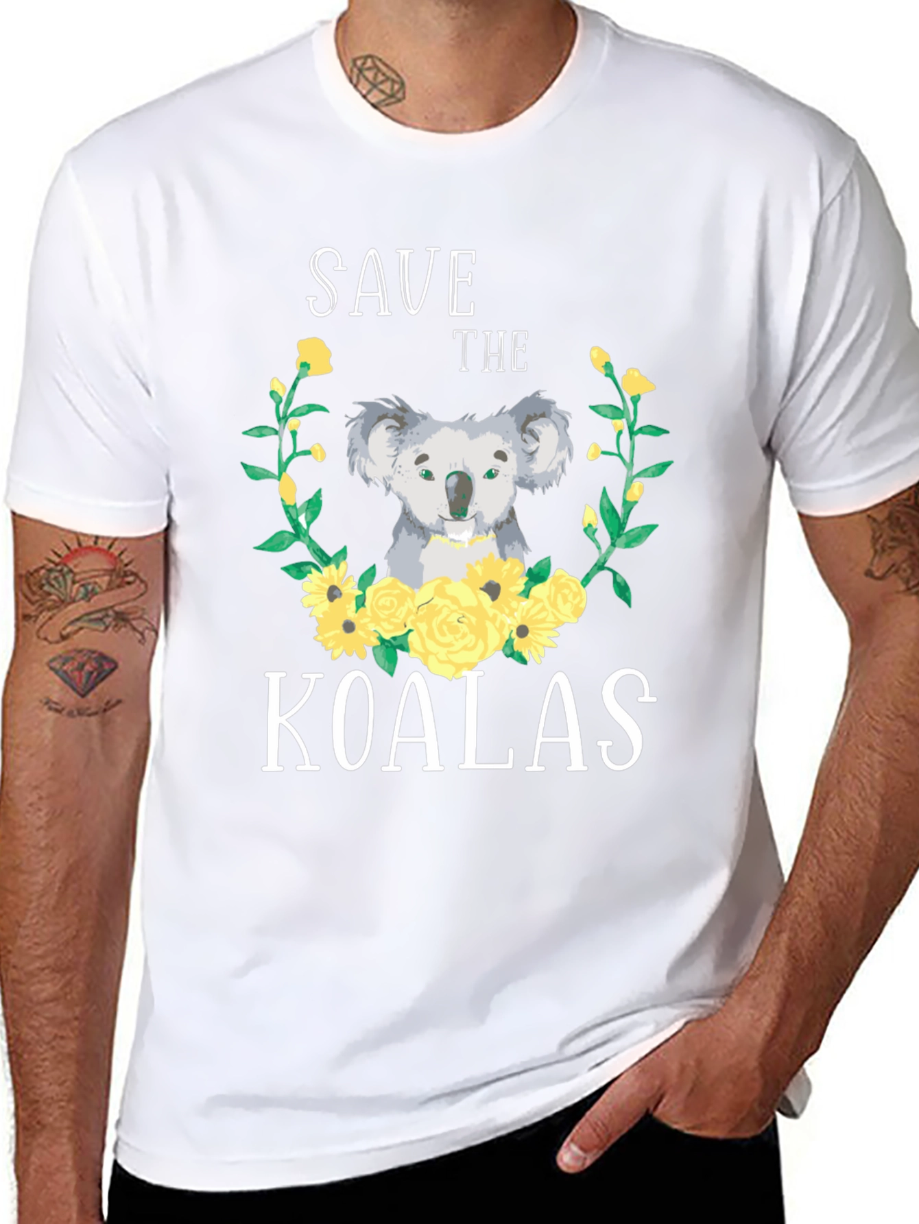 Save the Koalas Graphic T-Shirt