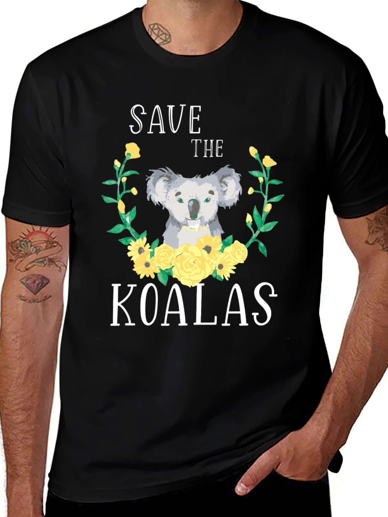 Save the Koalas Graphic T-Shirt