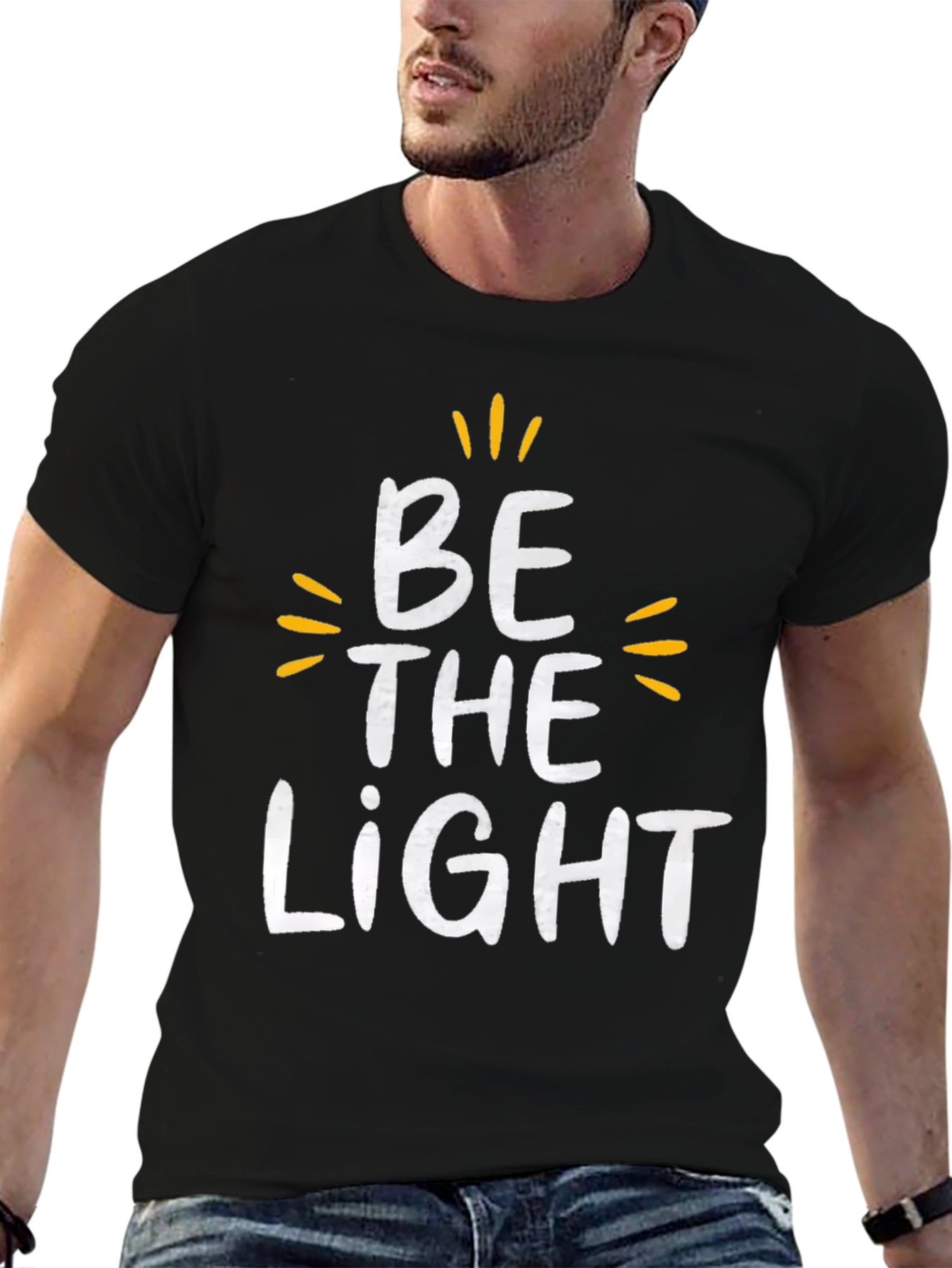 Be the Light Graphic Tee - Black