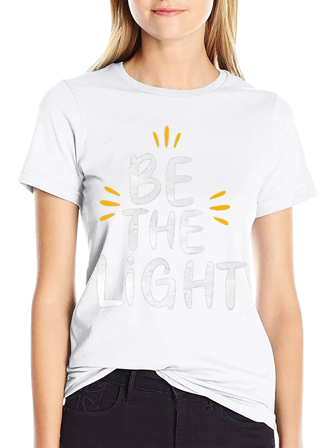 Be the Light Graphic Tee - Black