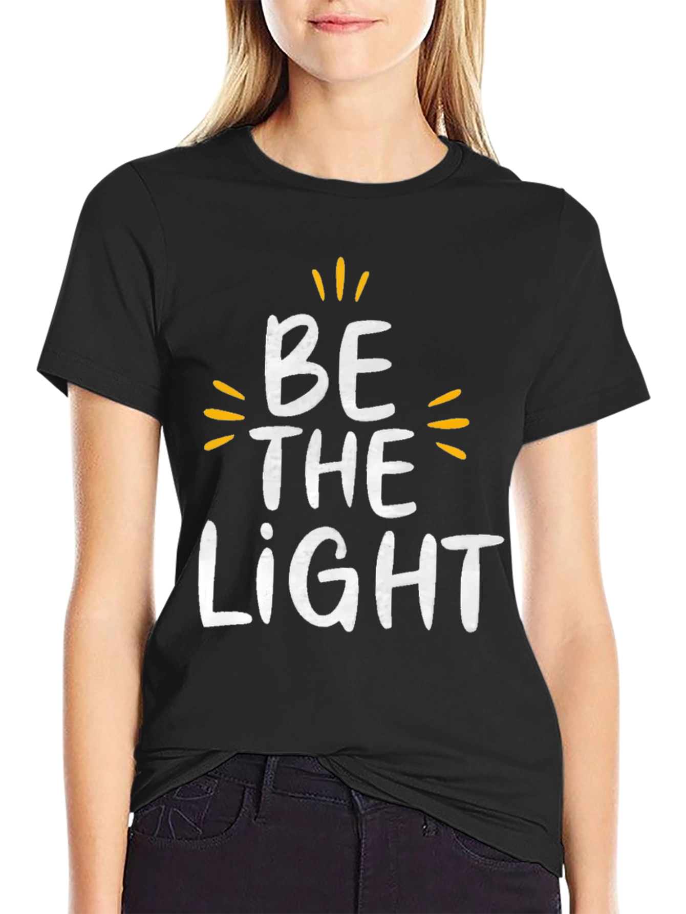 Be the Light Graphic Tee - Black