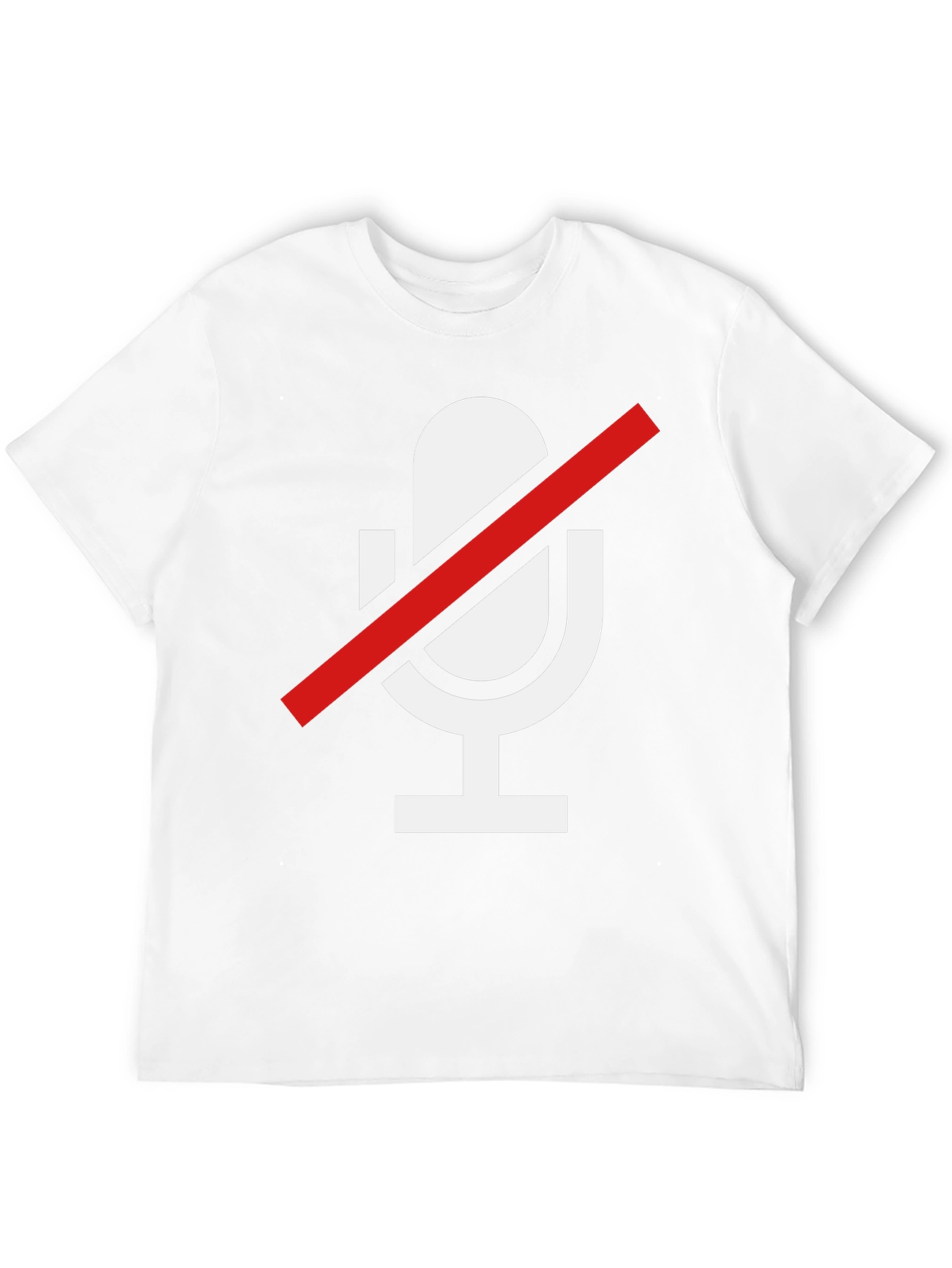 Muted Mic Graphic Tee - Soft Cotton Blend