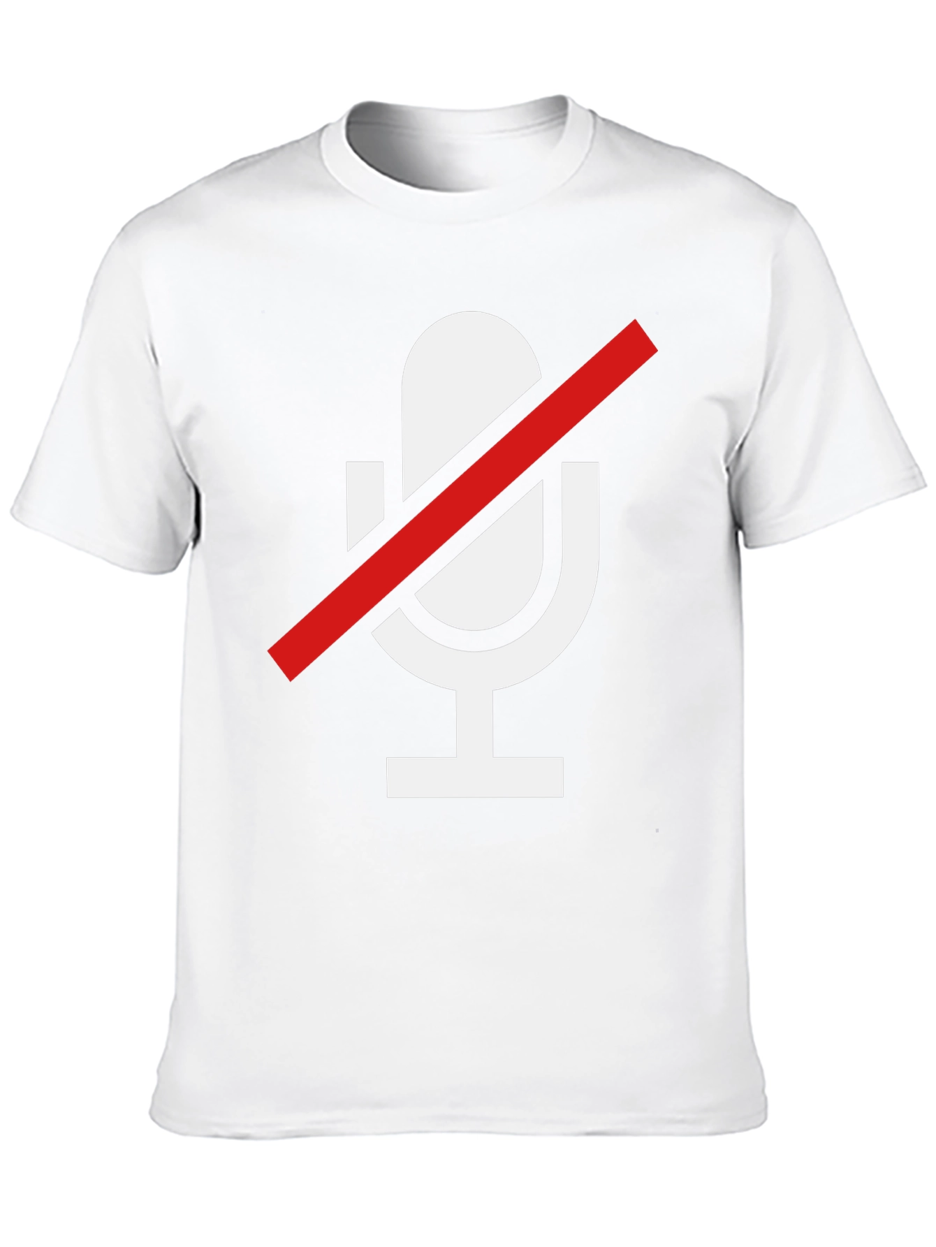 Muted Mic Graphic Tee - Soft Cotton Blend