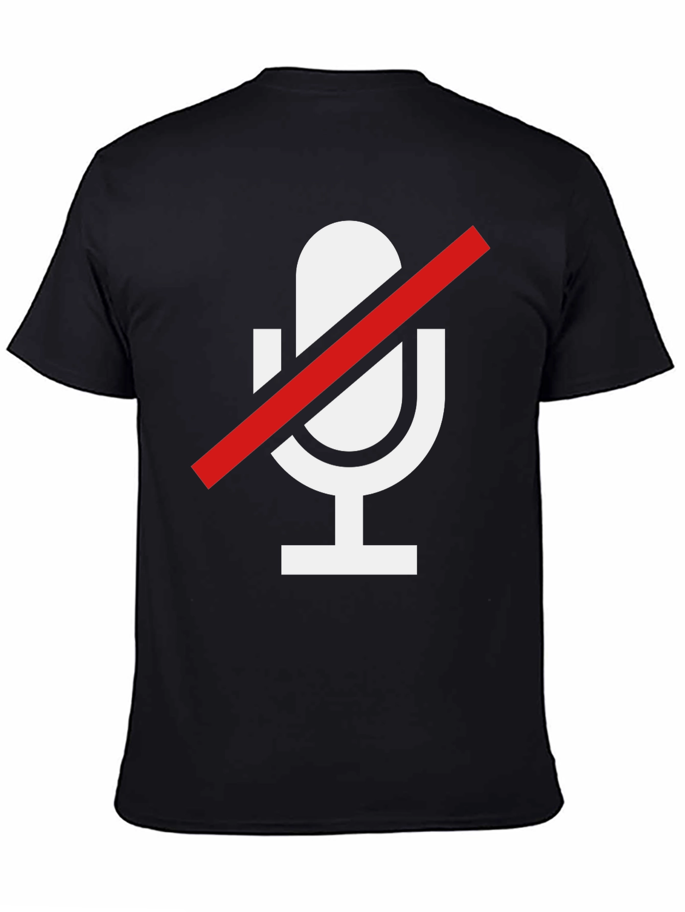 Muted Mic Graphic Tee - Soft Cotton Blend