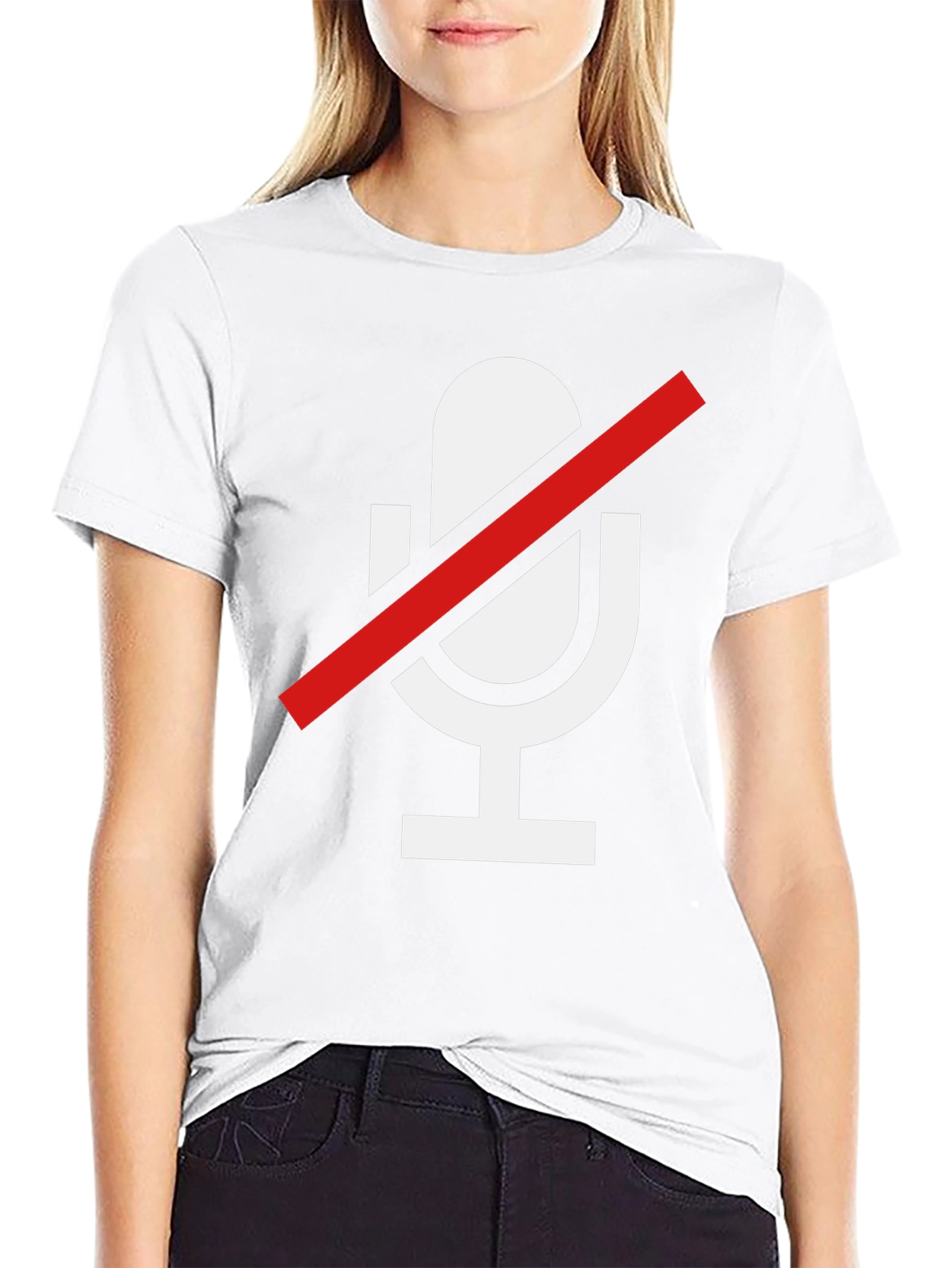Muted Mic Graphic Tee - Soft Cotton Blend