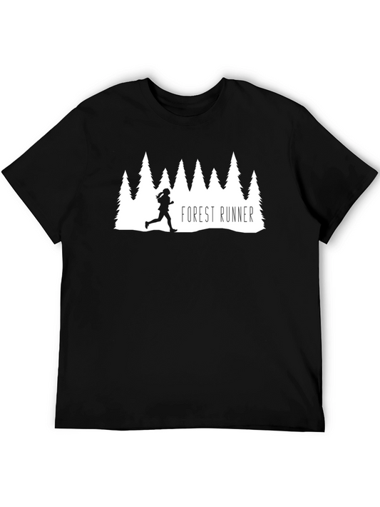 Forest Runner Graphic Tee - Nature Lover Shirt