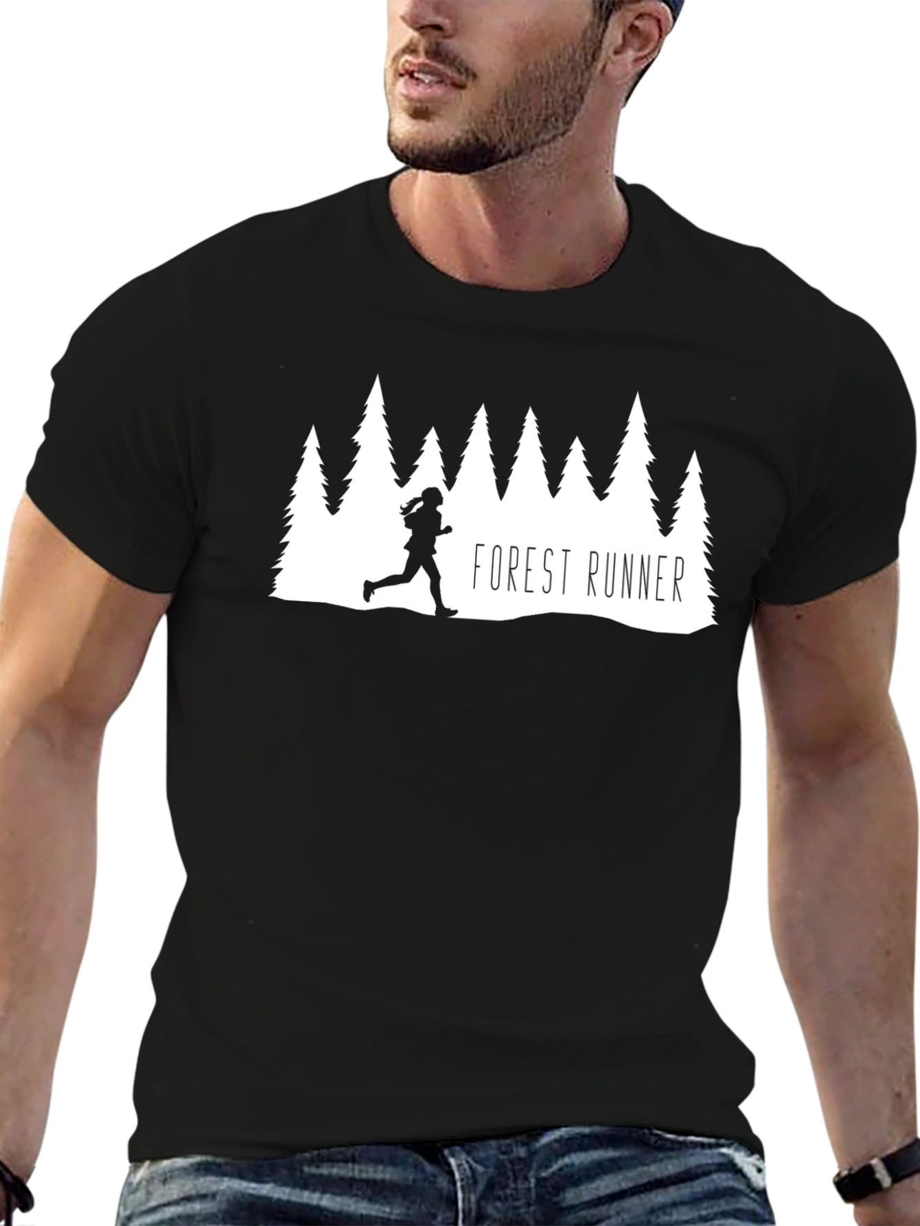 Forest Runner Graphic Tee - Nature Lover Shirt