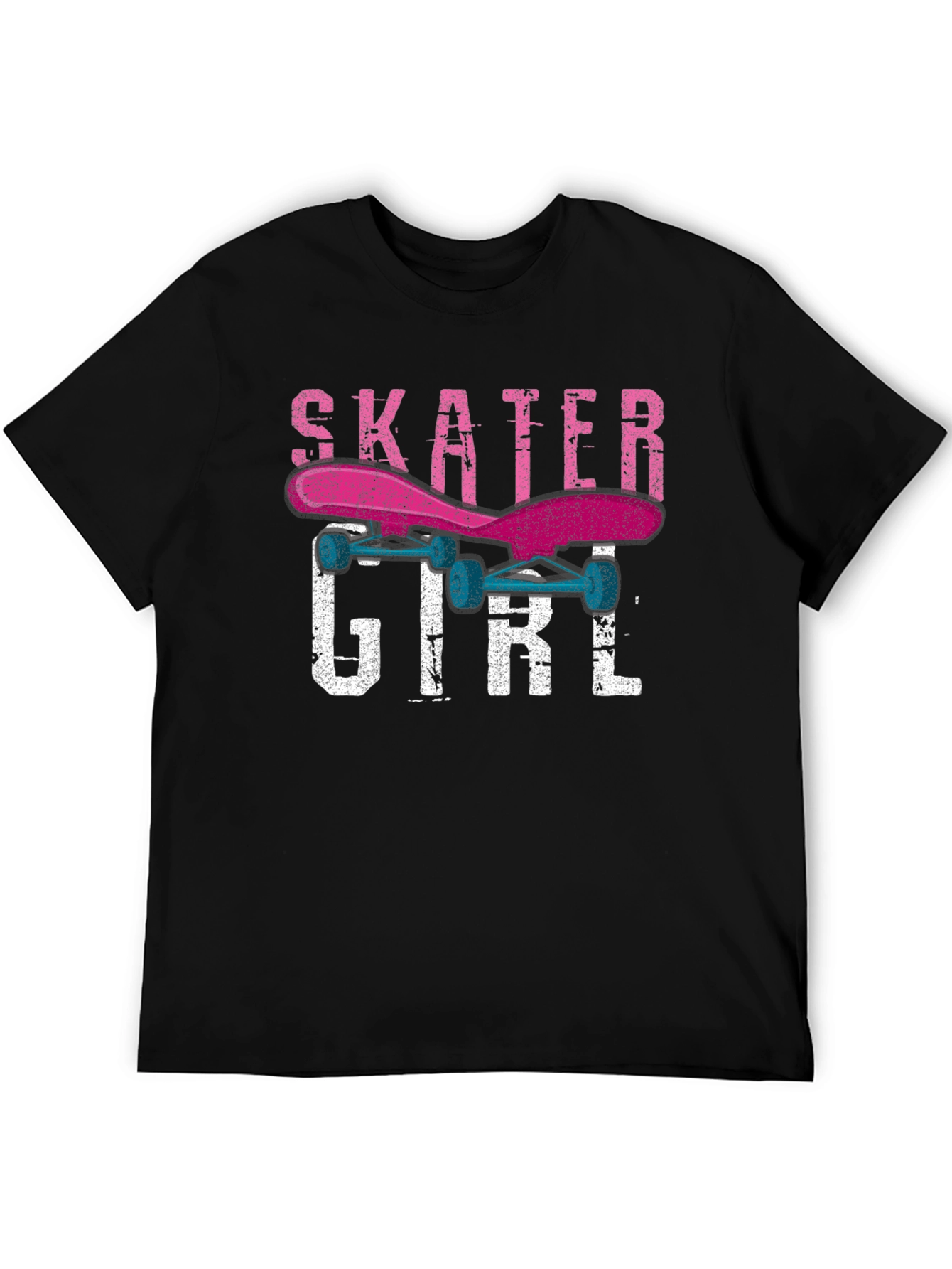 Skater Girl Graphic Tee - Trendy Skateboard Shirt