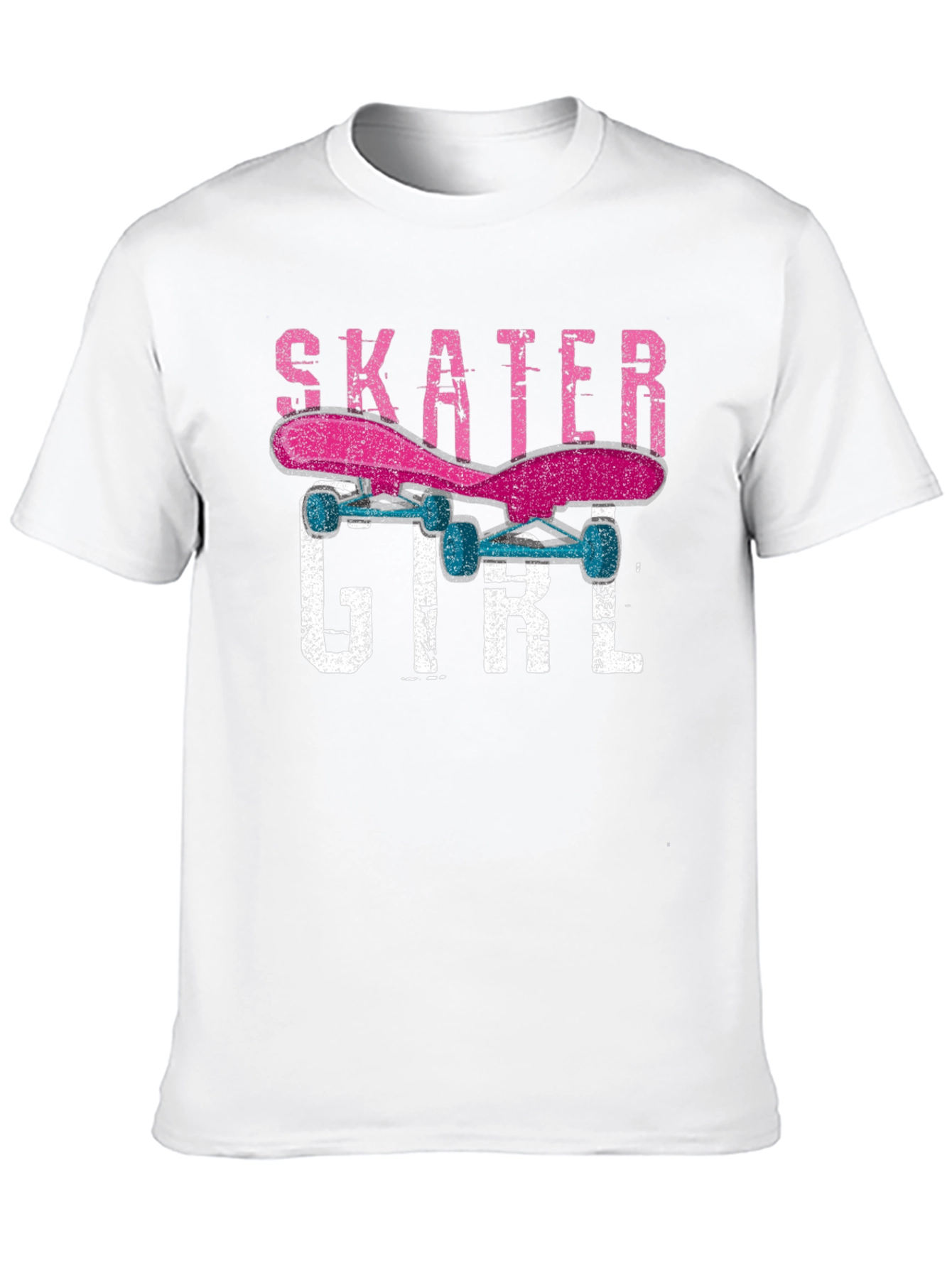 Skater Girl Graphic Tee - Trendy Skateboard Shirt