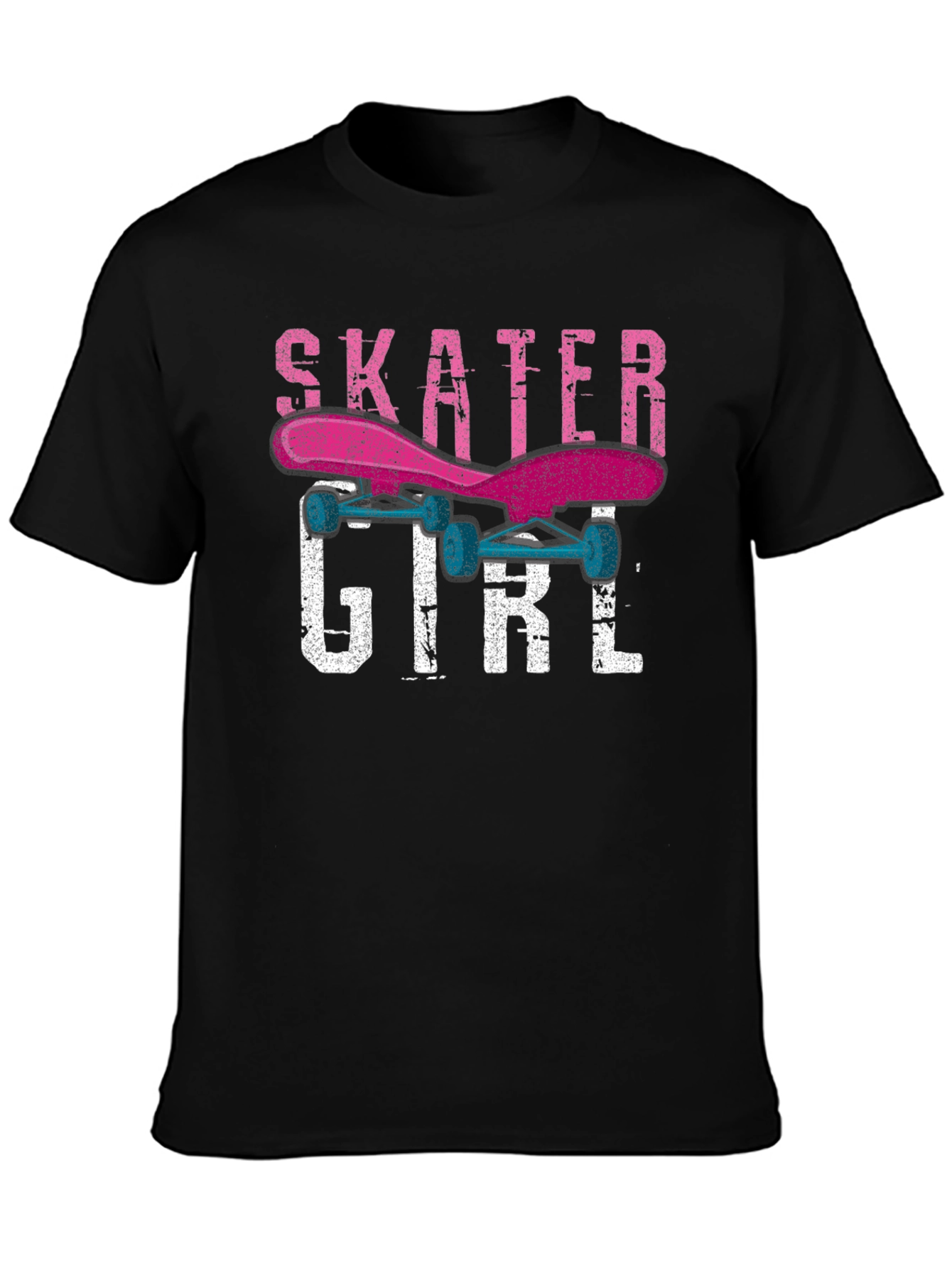 Skater Girl Graphic Tee - Trendy Skateboard Shirt