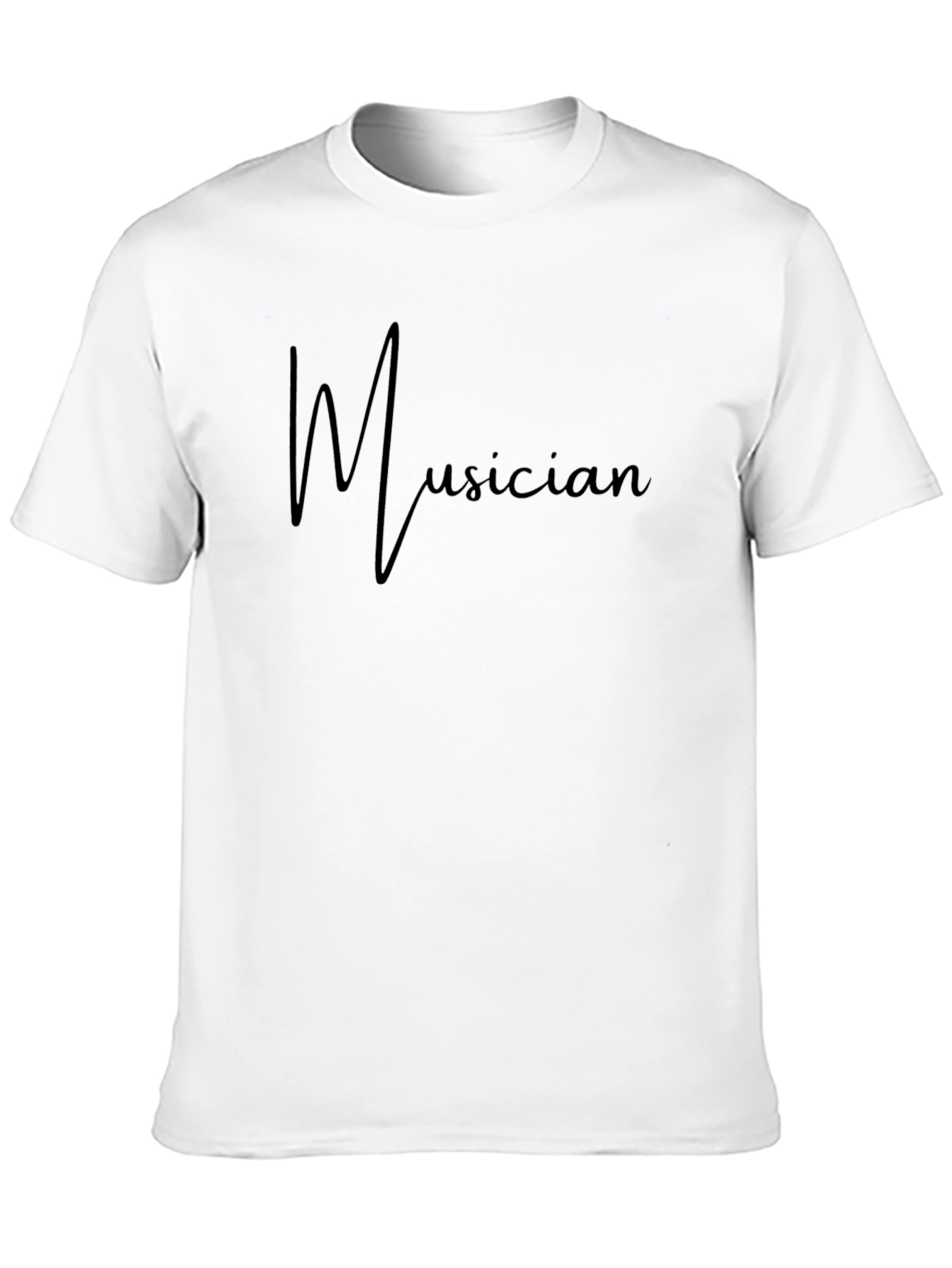 Musician Black Graphic Tee Shirt