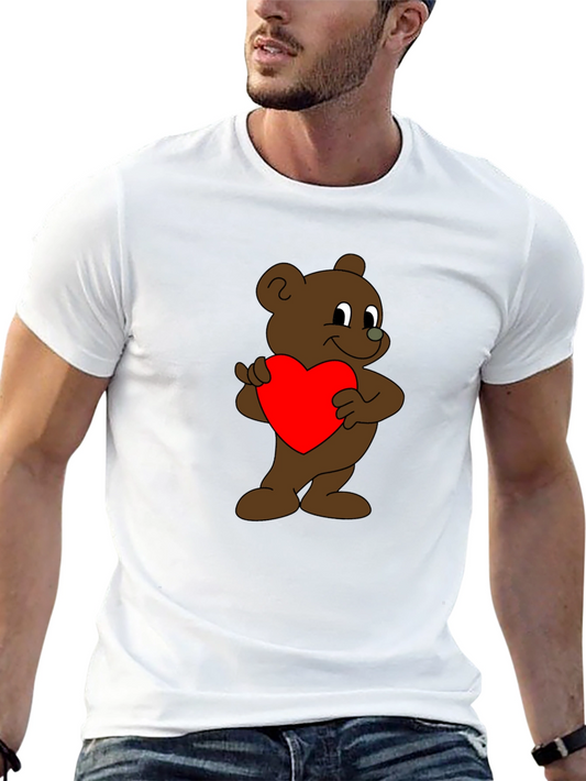 Bear Hug Heart T-Shirt - Soft Cotton