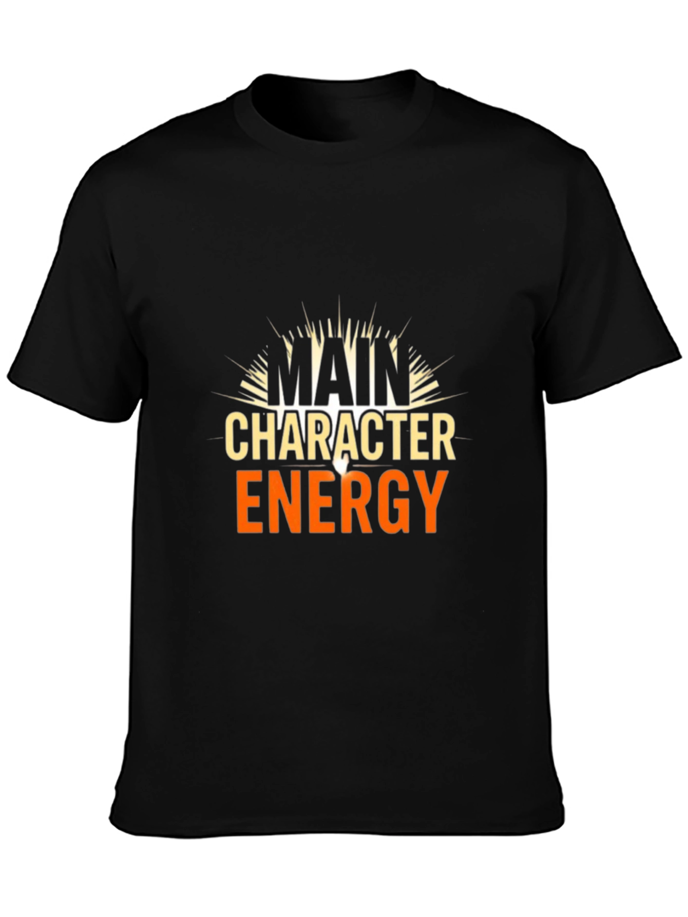 Main Character Energy Graphic Tee - Black